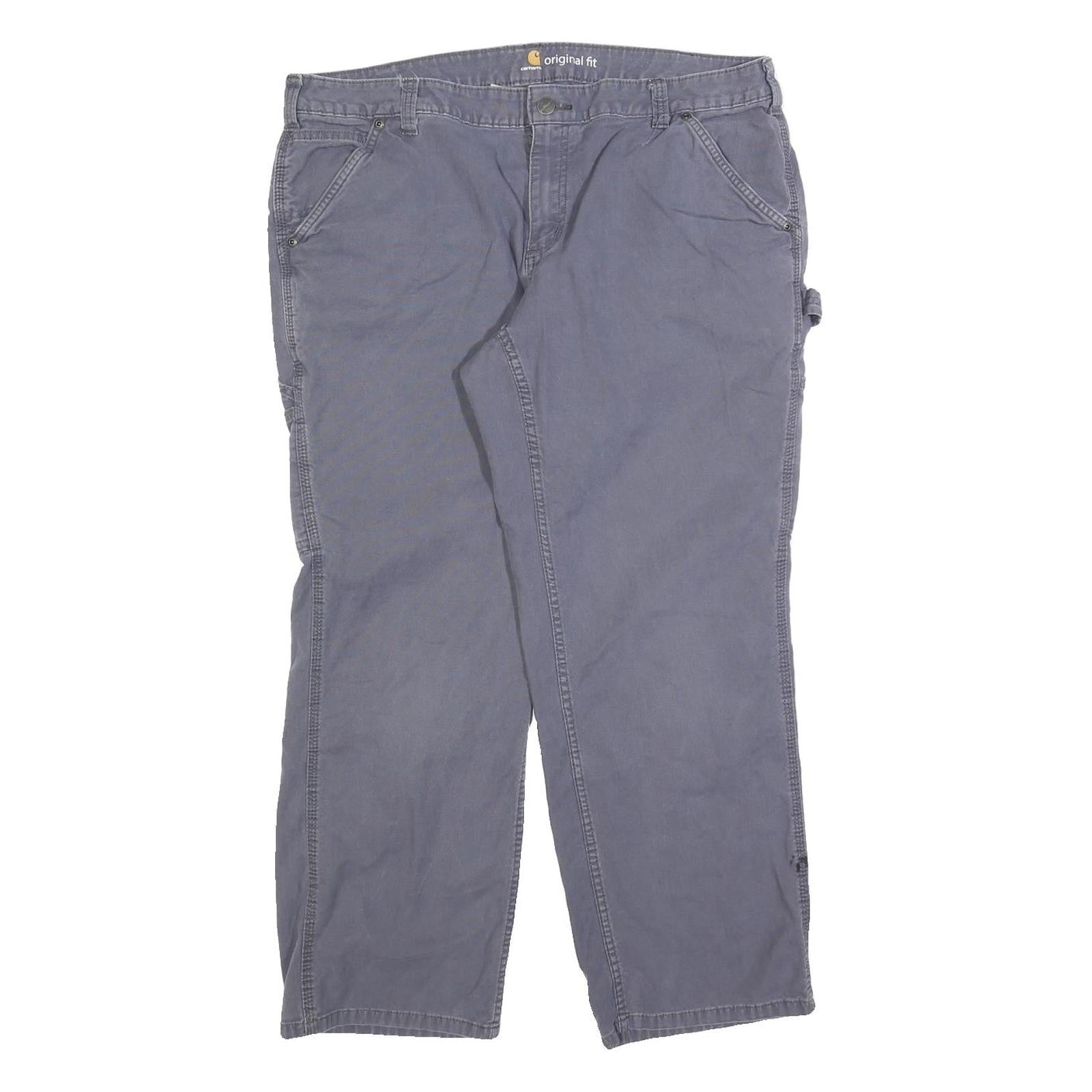 CARHARTT Womens Cotton Regular Blue Workwear Trousers W36 L28 Utility Zip Refurbished - N/A refurbished available on Cerqular