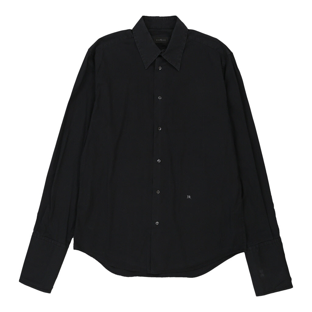 Richmond Shirt - 2XL Black Cotton Refurbished - Thrifted (note: this is a term often used to describe second- refurbished available on Cerqular