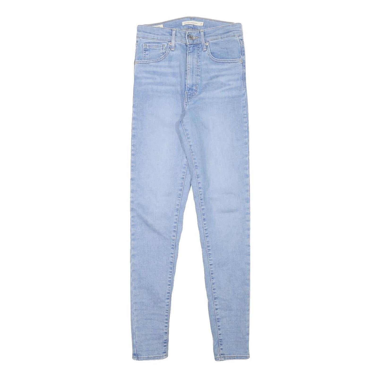 LEVI'S Womens Slim Light Blue Denim Jeans W24 L28 Stylish Cotton Blend Zip Refurbished - N/A refurbished available on Cerqular