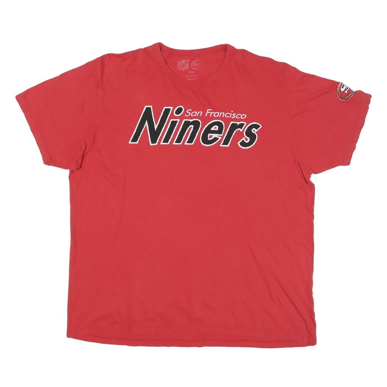 NFL Mens Red San Francisco Niners Graphic T-Shirt XL Short Sleeve Crew Neck Refurbished - N/A refurbished available on Cerqular