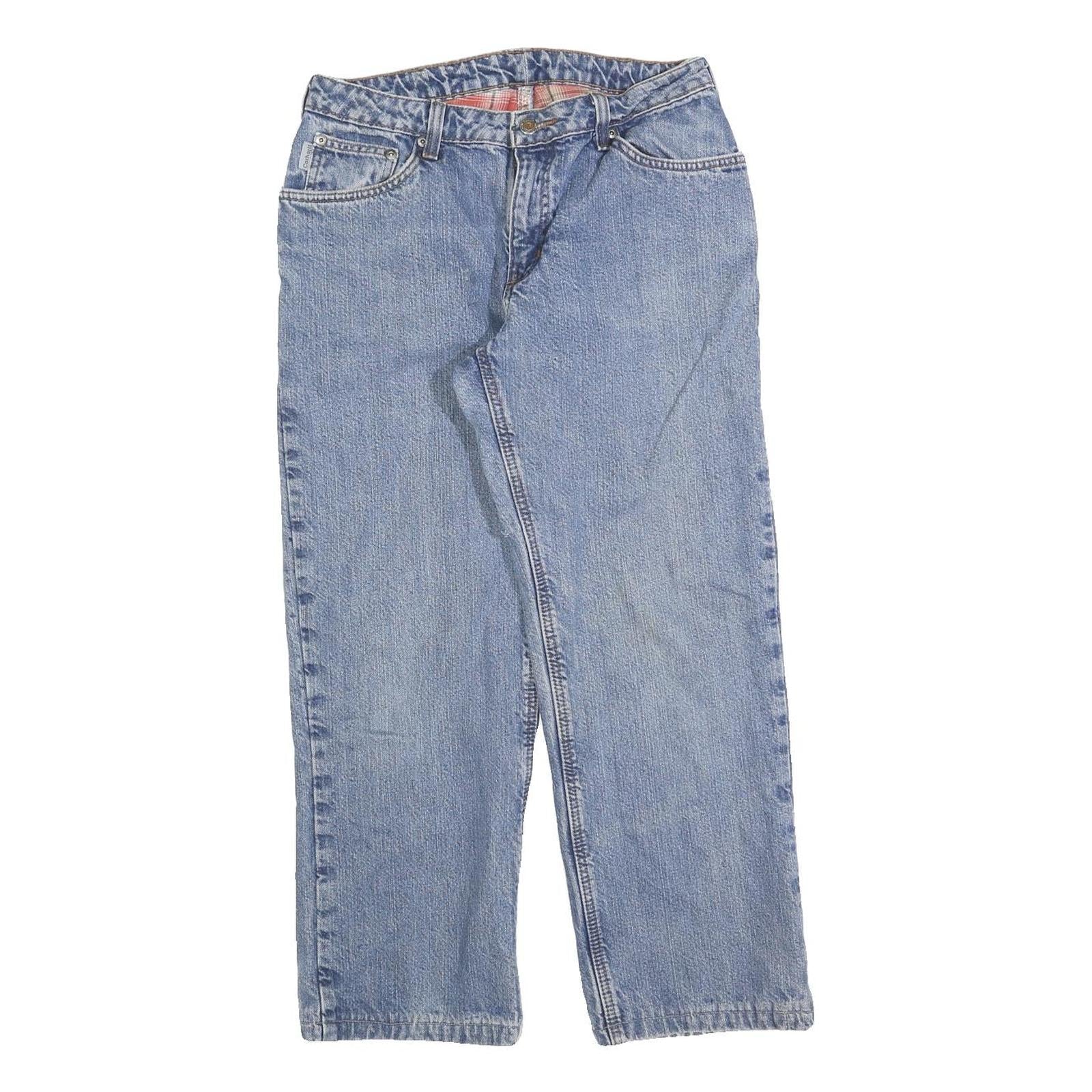 CARHARTT Mens Regular Fit Blue Denim Jeans W28 L26 Casual Zip Closure Refurbished - N/A refurbished available on Cerqular