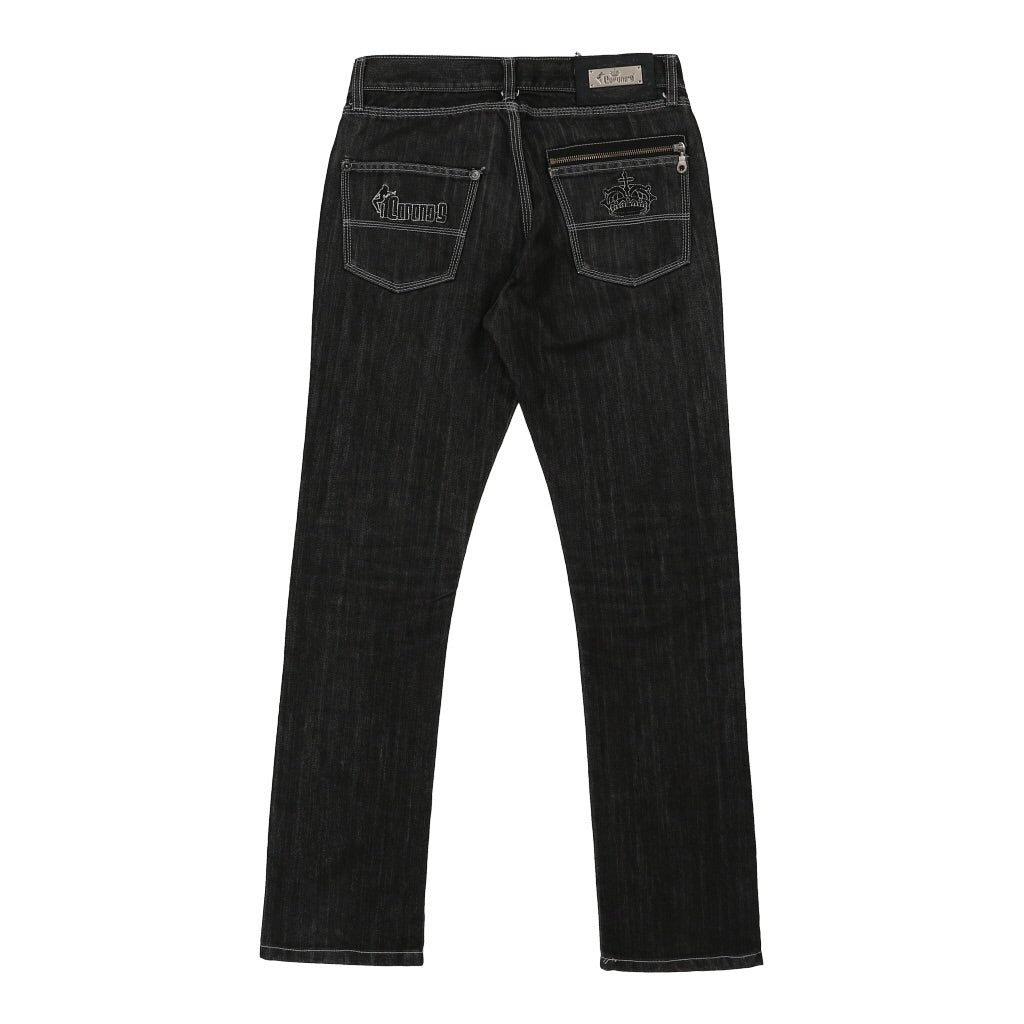 Corona Jeans - 29W UK 10 Black Cotton | Size: UK 10 Refurbished - Thrifted (note: this is a term often used to describe second- refurbished available on Cerqular