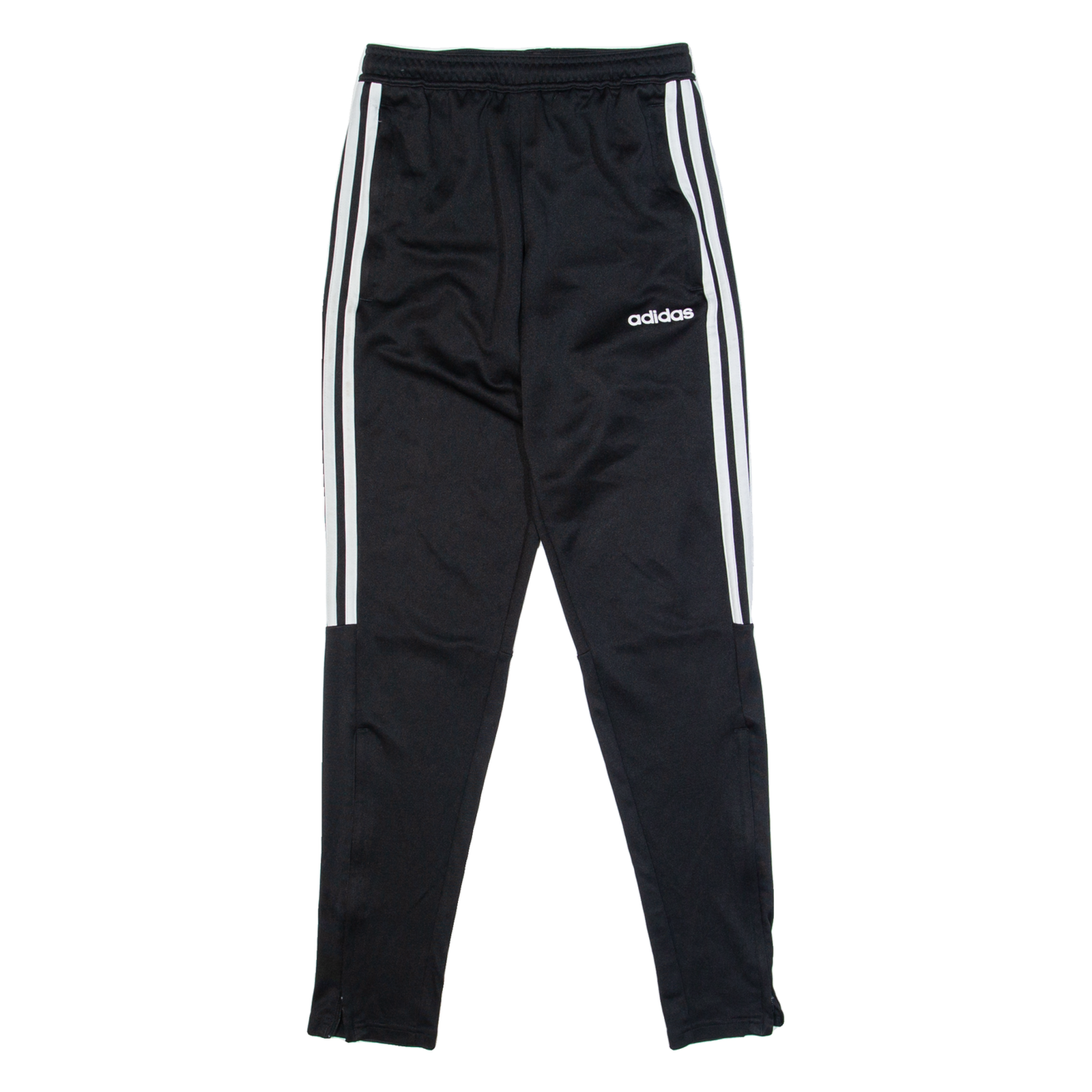 ADIDAS Mens Track Pants Black Tapered XS W24 L28 Refurbished - N/A refurbished available on Cerqular