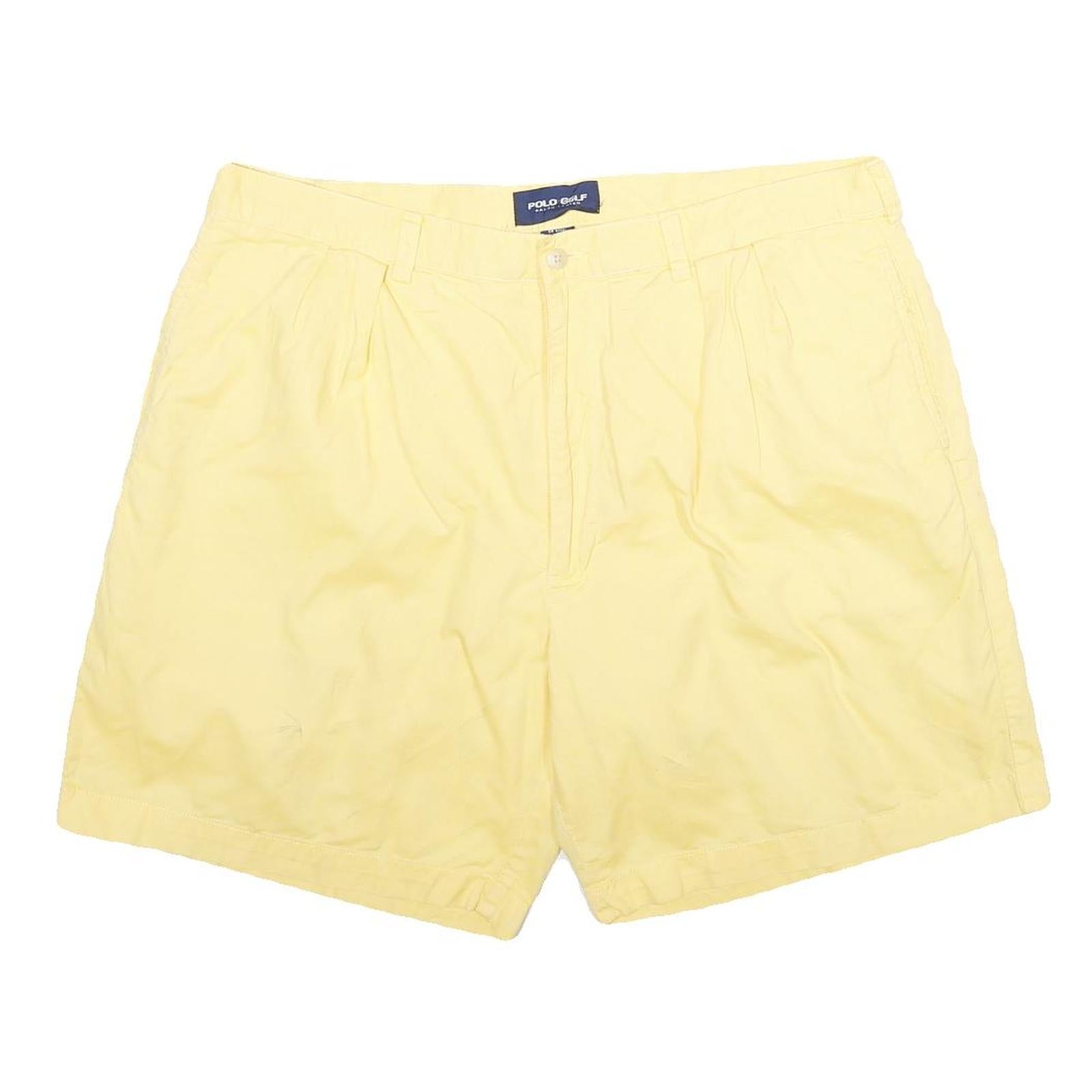 POLO RALPH LAUREN Mens Shorts Yellow Casual Classic L W36 Summer Refurbished - N/A refurbished available on Cerqular