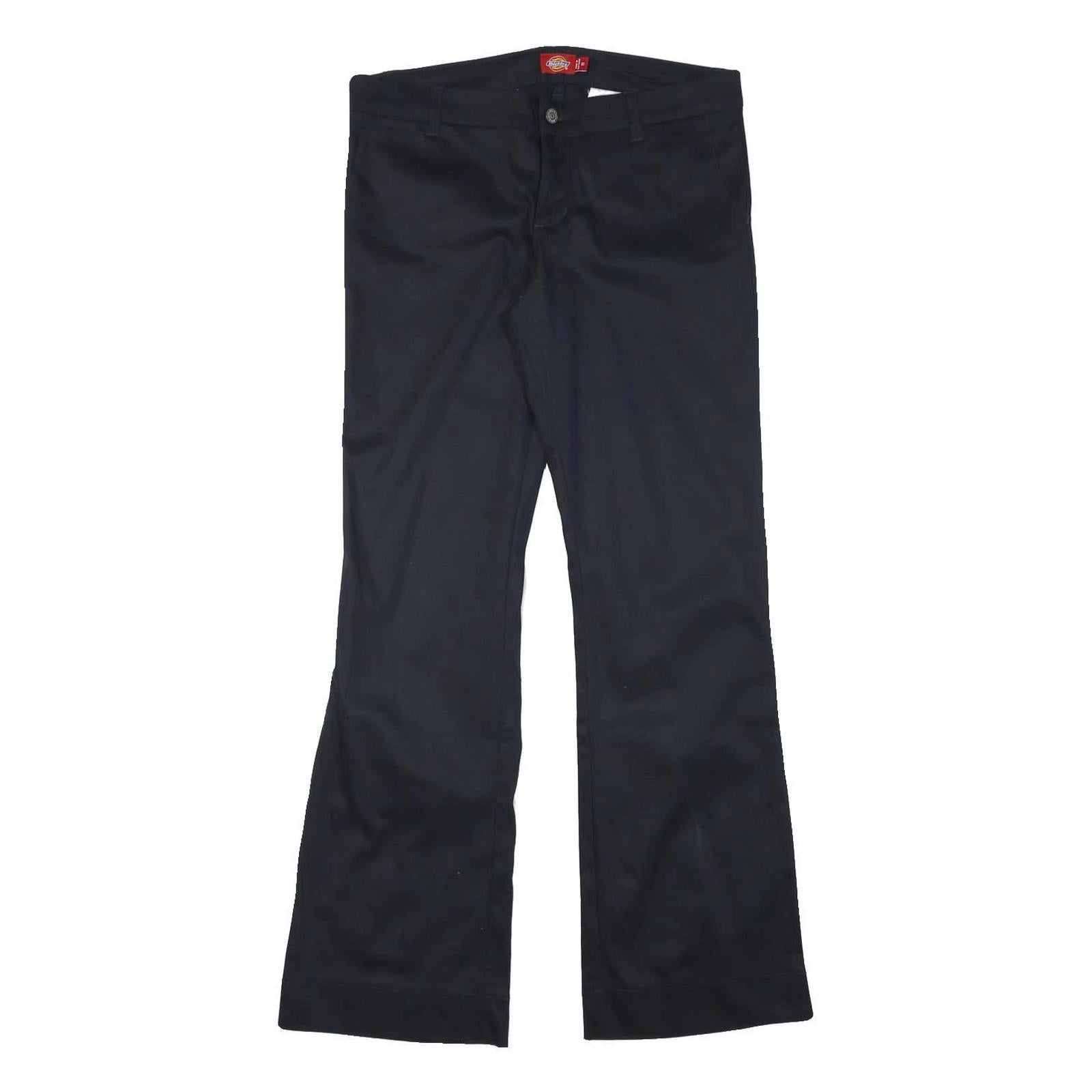 DICKIES Womens Polyester Blend Black Regular Flared Trousers W32 L32 Workwear Refurbished - N/A refurbished available on Cerqular