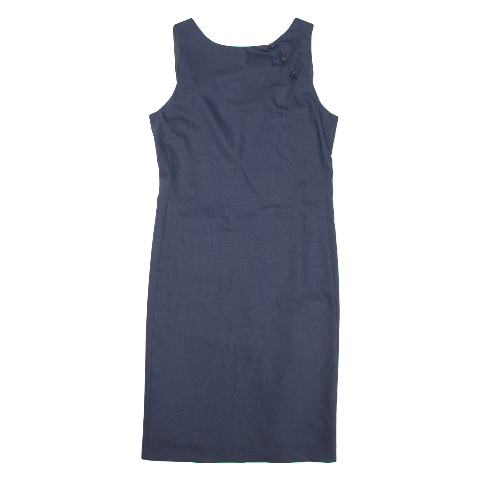 EMPORIO ARMANI Womens Pencil Dress Grey Sleeveless Knee Length S Refurbished - N/A refurbished available on Cerqular