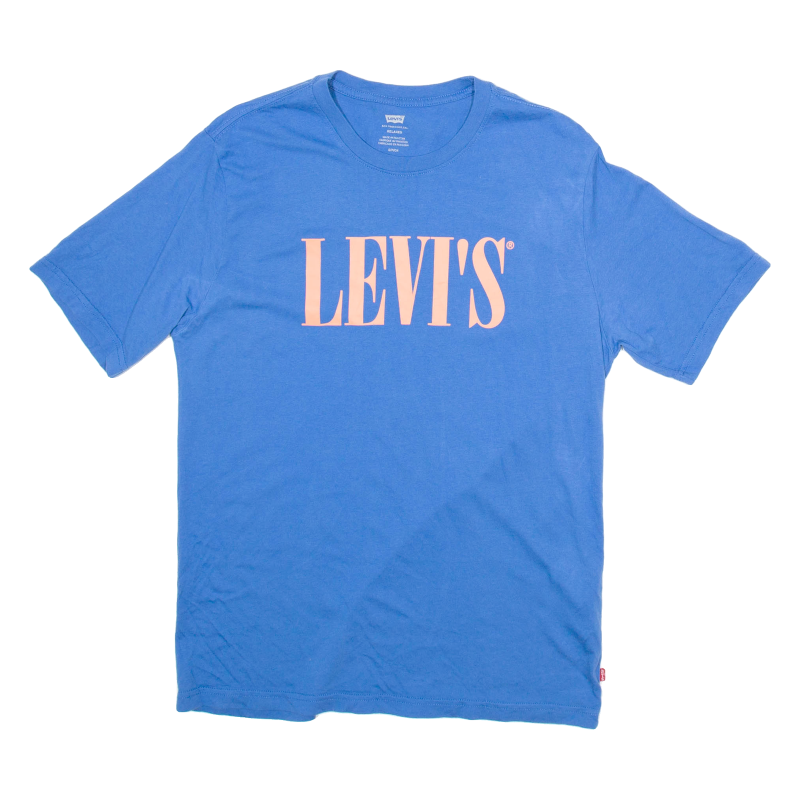 LEVI'S Mens T-Shirt Blue S Refurbished - N/A refurbished available on Cerqular