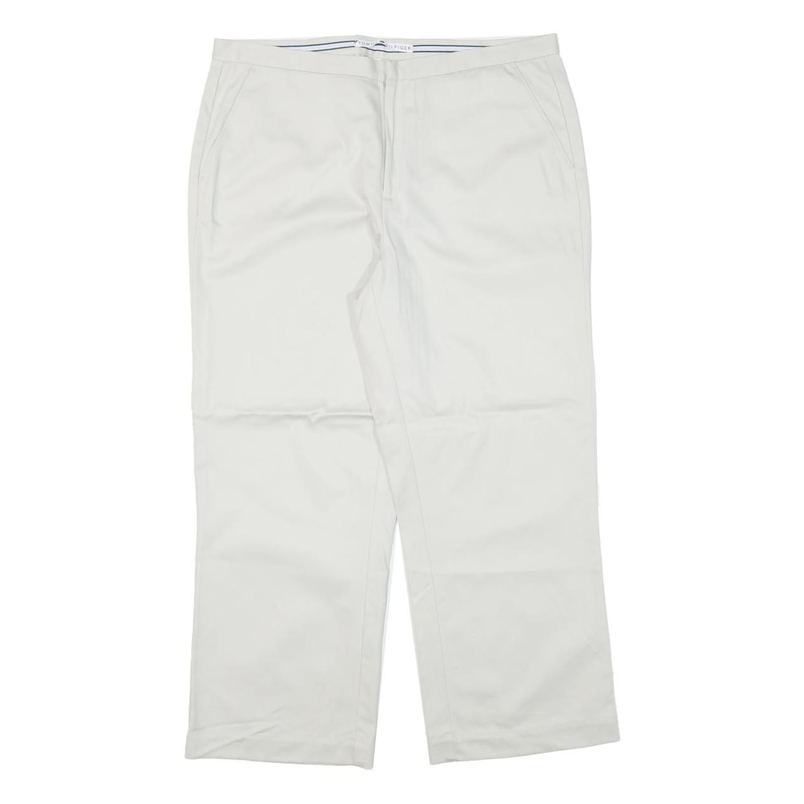 Buy TOMMY HILFIGER Womens Cotton Blend White Relaxed Straight Trousers W33 L25 Refurbished - $36.39 TOMMY HILFIGER Womens Cotton Blend White Relaxed Straight Trousers W33 L25 Refurbished - N/A refurbished available on Cerqular