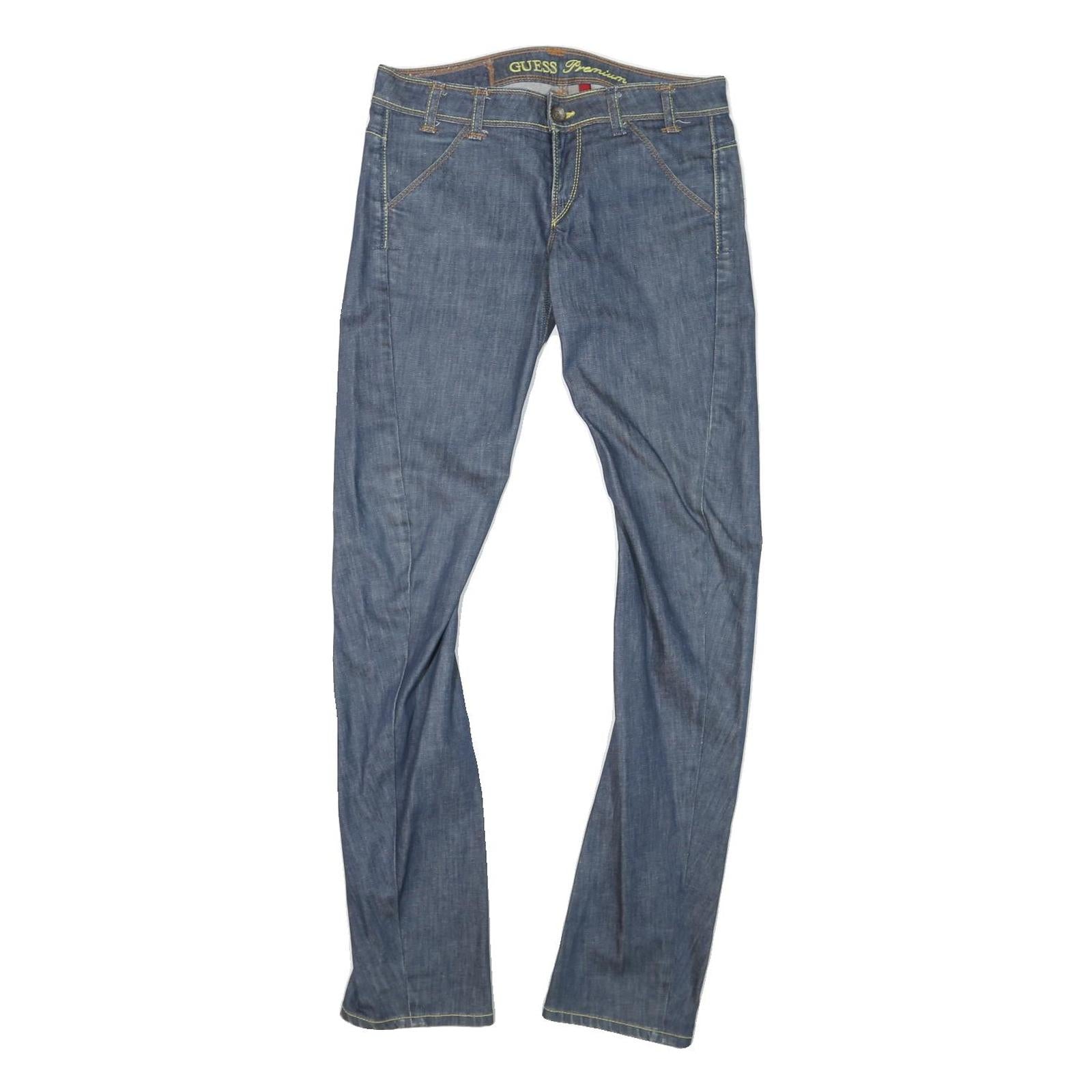 GUESS Womens Slim Blue Denim Slim Fit Jeans W29 L32 Zip Closure Stylish Refurbished - N/A refurbished available on Cerqular