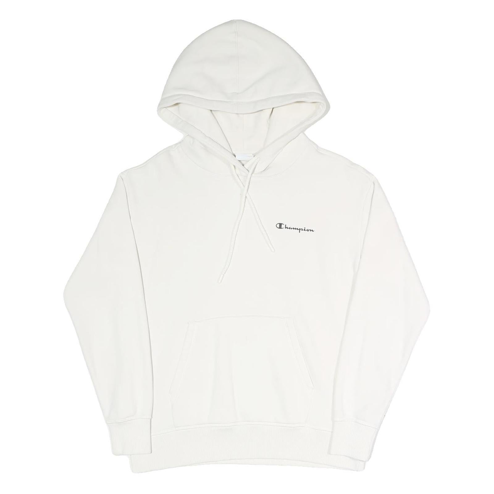 CHAMPION Womens White Pullover Hoodie S Cotton Blend Casual Premium Comfort Refurbished - N/A refurbished available on Cerqular