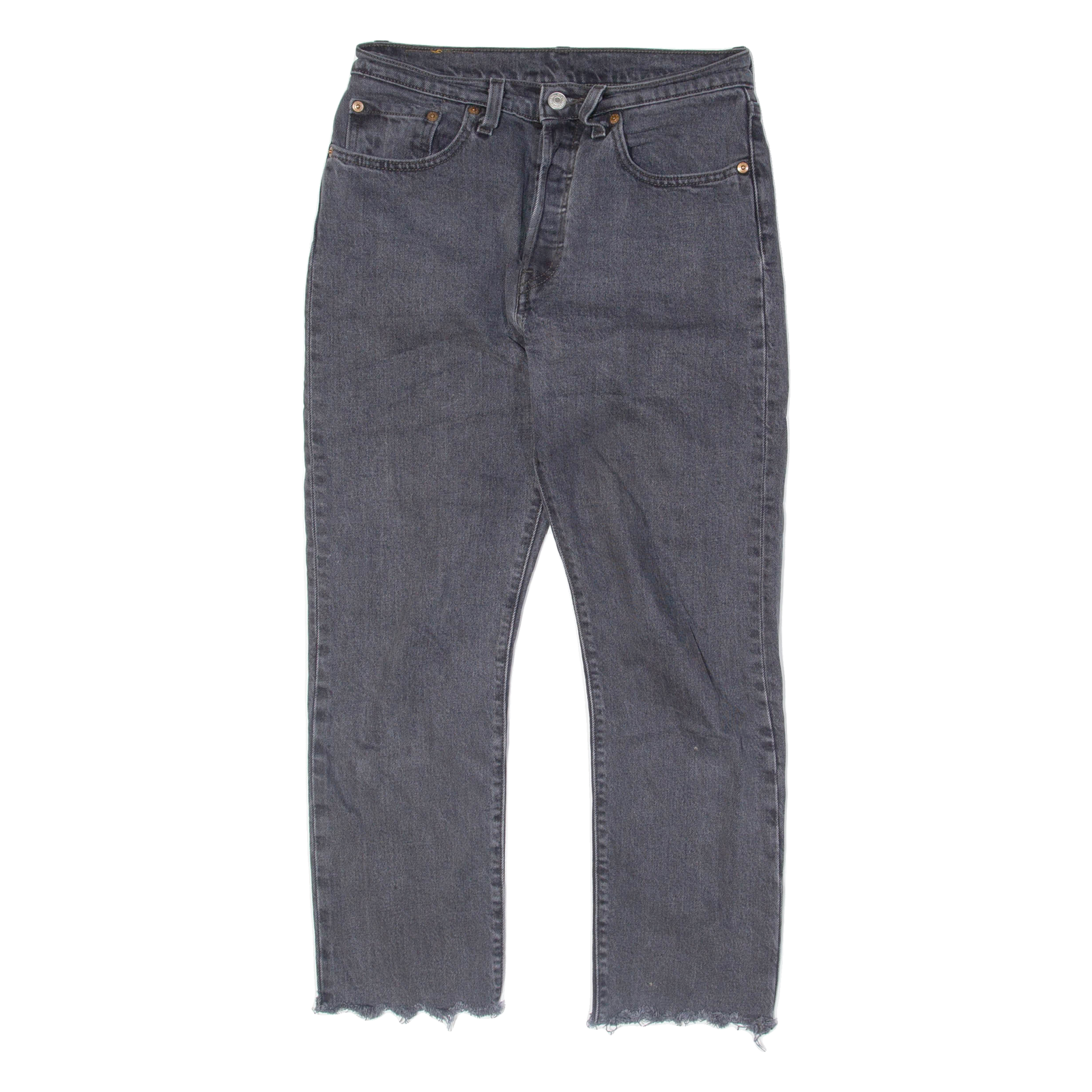 LEVI'S 501 Jeans Mens Grey Regular Straight W28 L28 Refurbished - N/A refurbished available on Cerqular