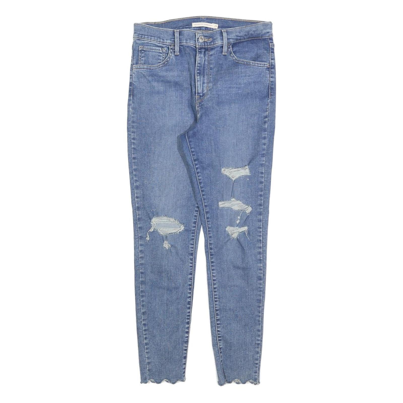 LEVI'S Womens 720 Slim Skinny Denim Jeans Light Blue Cotton Blend W29 L28 Refurbished - N/A refurbished available on Cerqular