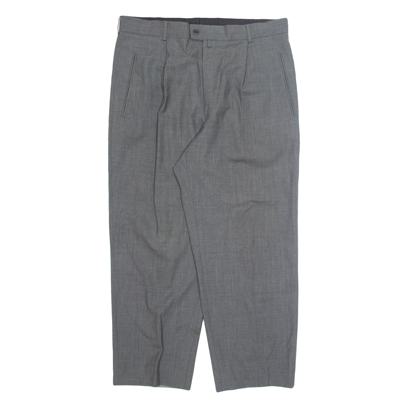 FEIN-KALLER Chino Mens Trousers Grey Regular Straight W36 L21 Refurbished - N/A refurbished available on Cerqular