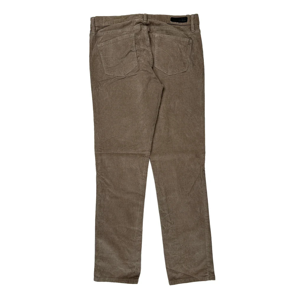 Calvin Klein Jeans Cord Trousers - 31″ Waist Beige Cotton Refurbished - Thrifted (note: this is a term often used to describe second- refurbished available on Cerqular