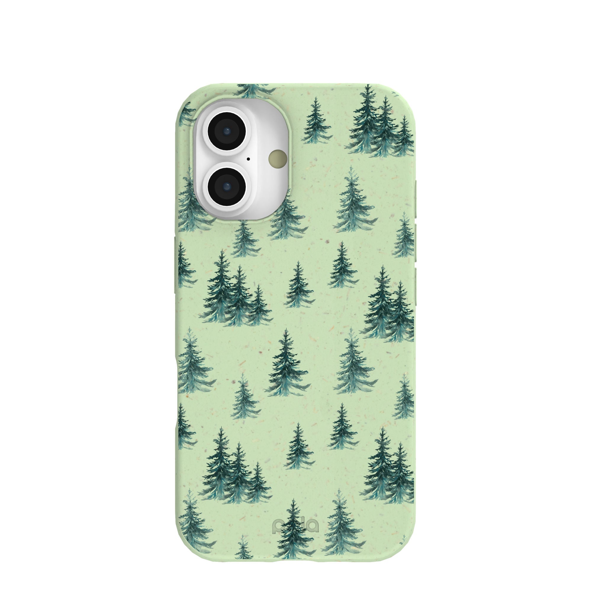 Sage Green Pine Season iPhone 16 Case Refurbished - Pela Case refurbished available on Cerqular