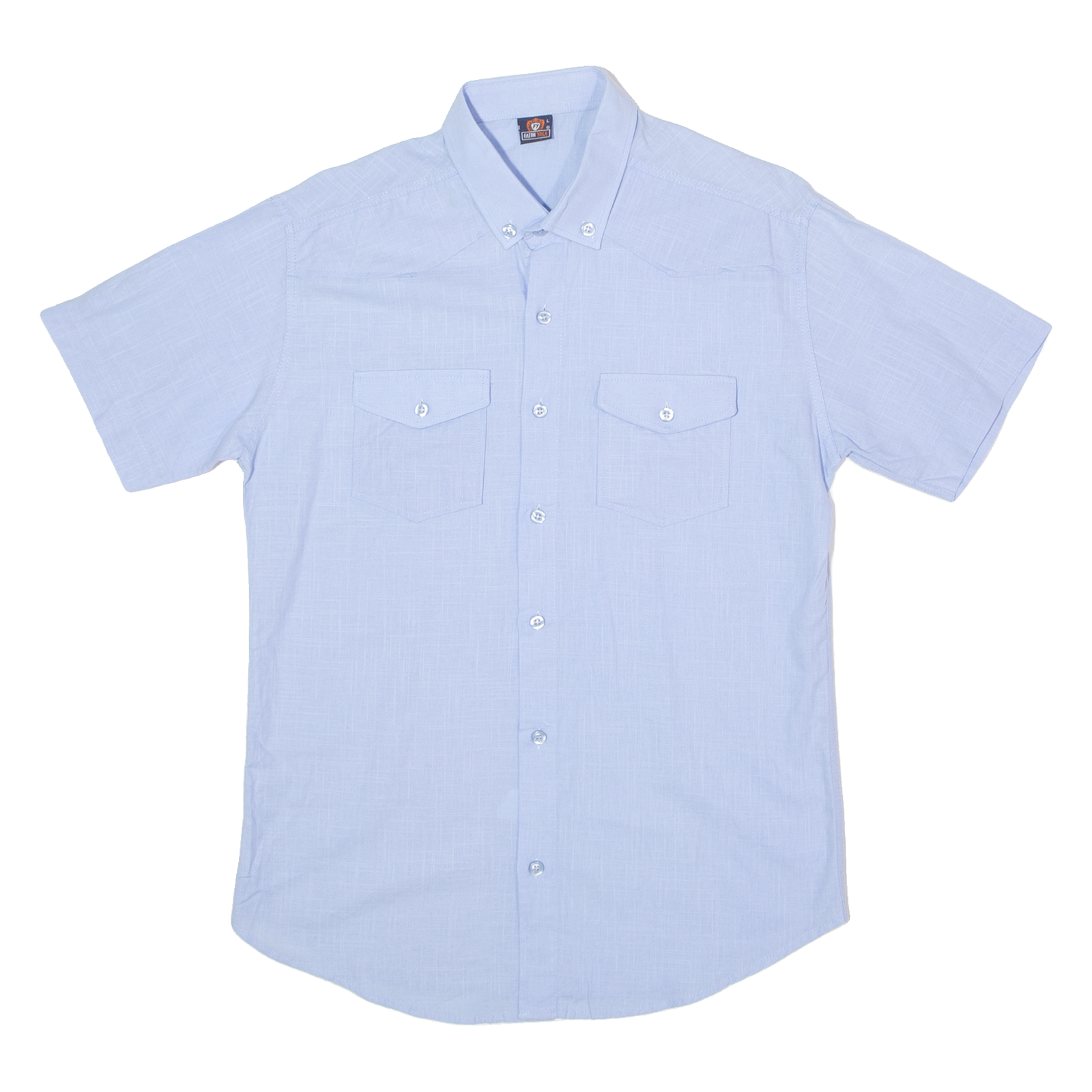 FAITH LACE Mens Plain Shirt Blue L Refurbished - N/A refurbished available on Cerqular