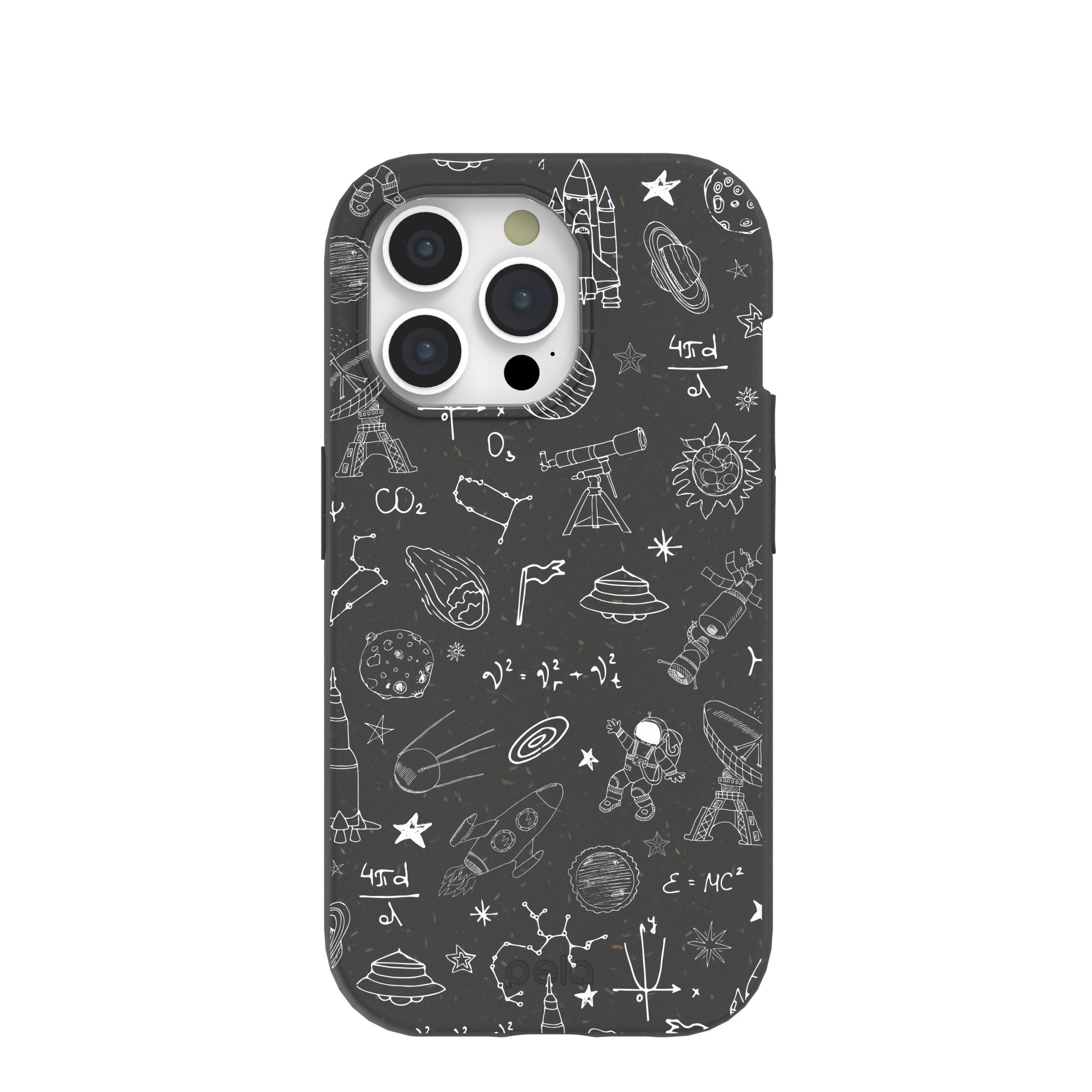 Black Astronomy iPhone 15 Pro Case Refurbished - Pela Case refurbished available on Cerqular