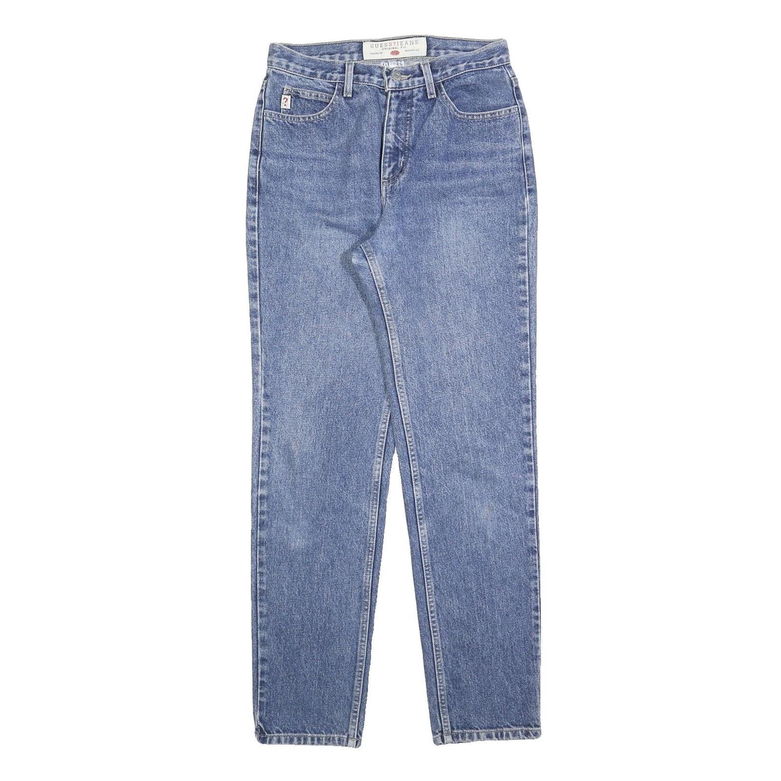 GUESS Womens Jeans Blue Regular Straight Denim Medium W28 L30 Classic Fit Refurbished - N/A refurbished available on Cerqular