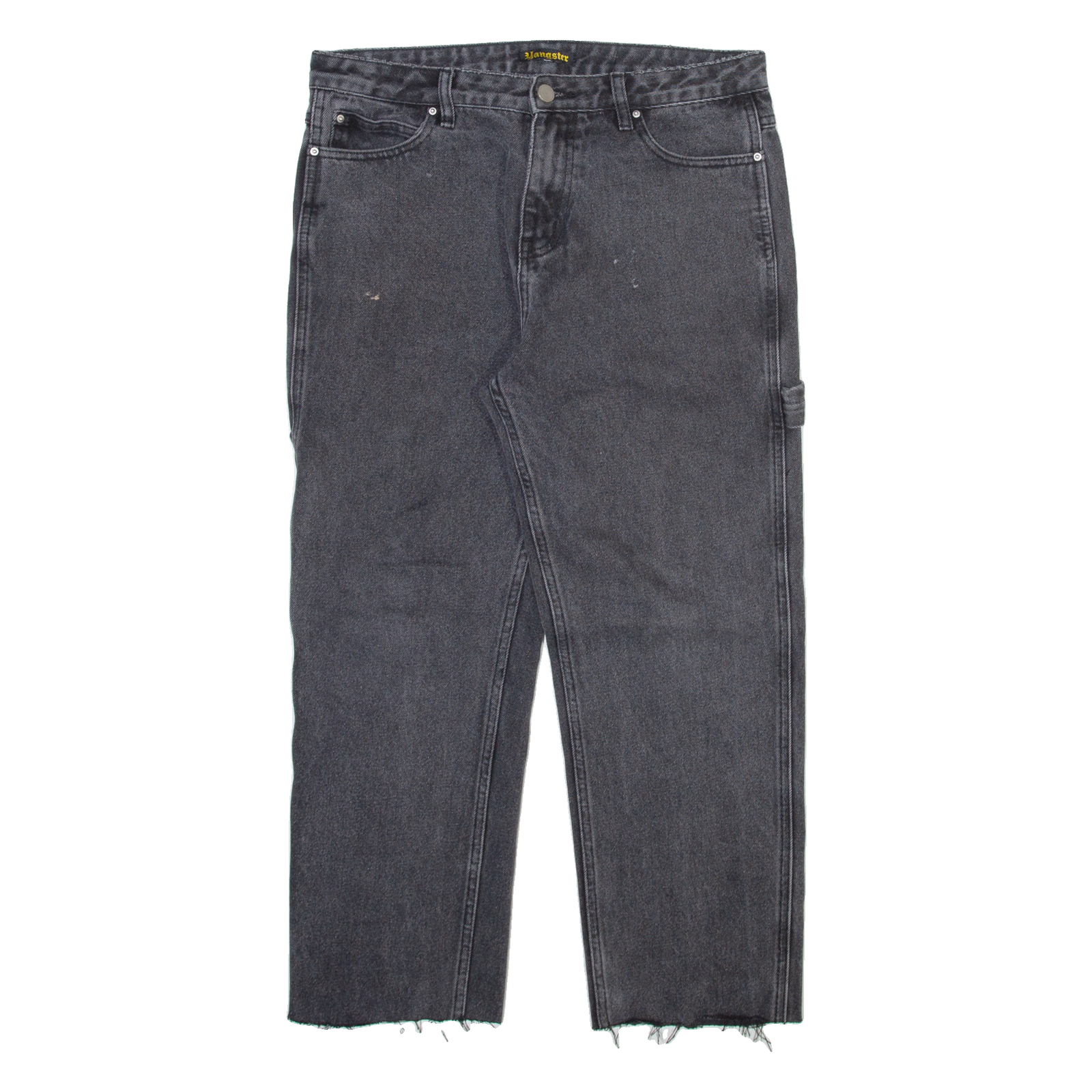 YOUNGSTER Carpenter Womens Jeans Grey Regular Straight Stone Wash W30 L24 Refurbished - N/A refurbished available on Cerqular