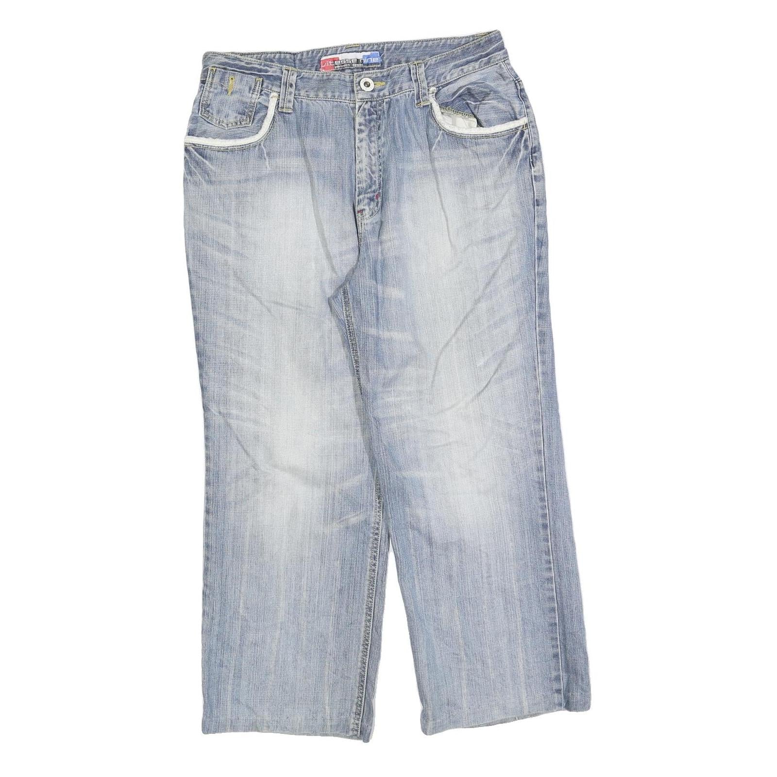 Buy VITESSE NINE Mens Jeans Blue Relaxed Straight Denim Light W34 L26 Zip Pockets Refurbished - $23.39 VITESSE NINE Mens Jeans Blue Relaxed Straight Denim Light W34 L26 Zip Pockets Refurbished - N/A refurbished available on Cerqular
