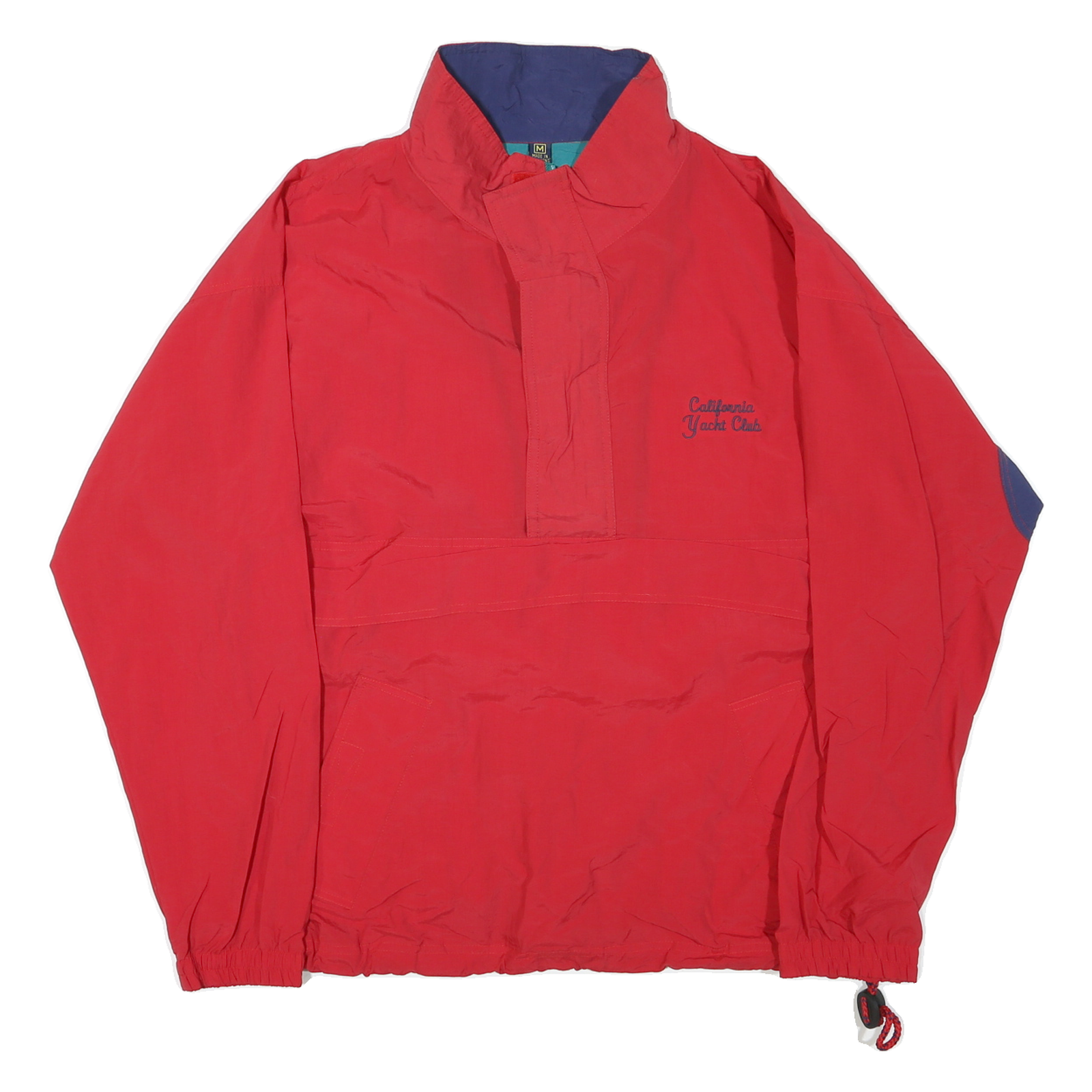 Mens Red California Yacht Club Classic Jacket M Polyester Zip Casual Outdoor Refurbished - N/A refurbished available on Cerqular
