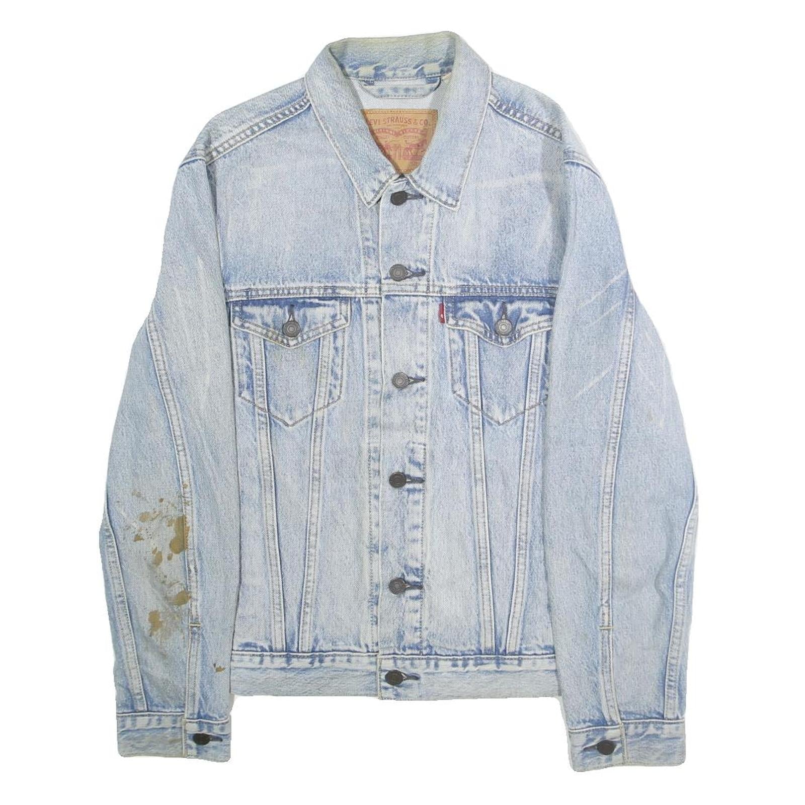 LEVI'S Mens Blue Denim Button Cotton Jacket S Classic Casual Vintage Style Refurbished - N/A refurbished available on Cerqular