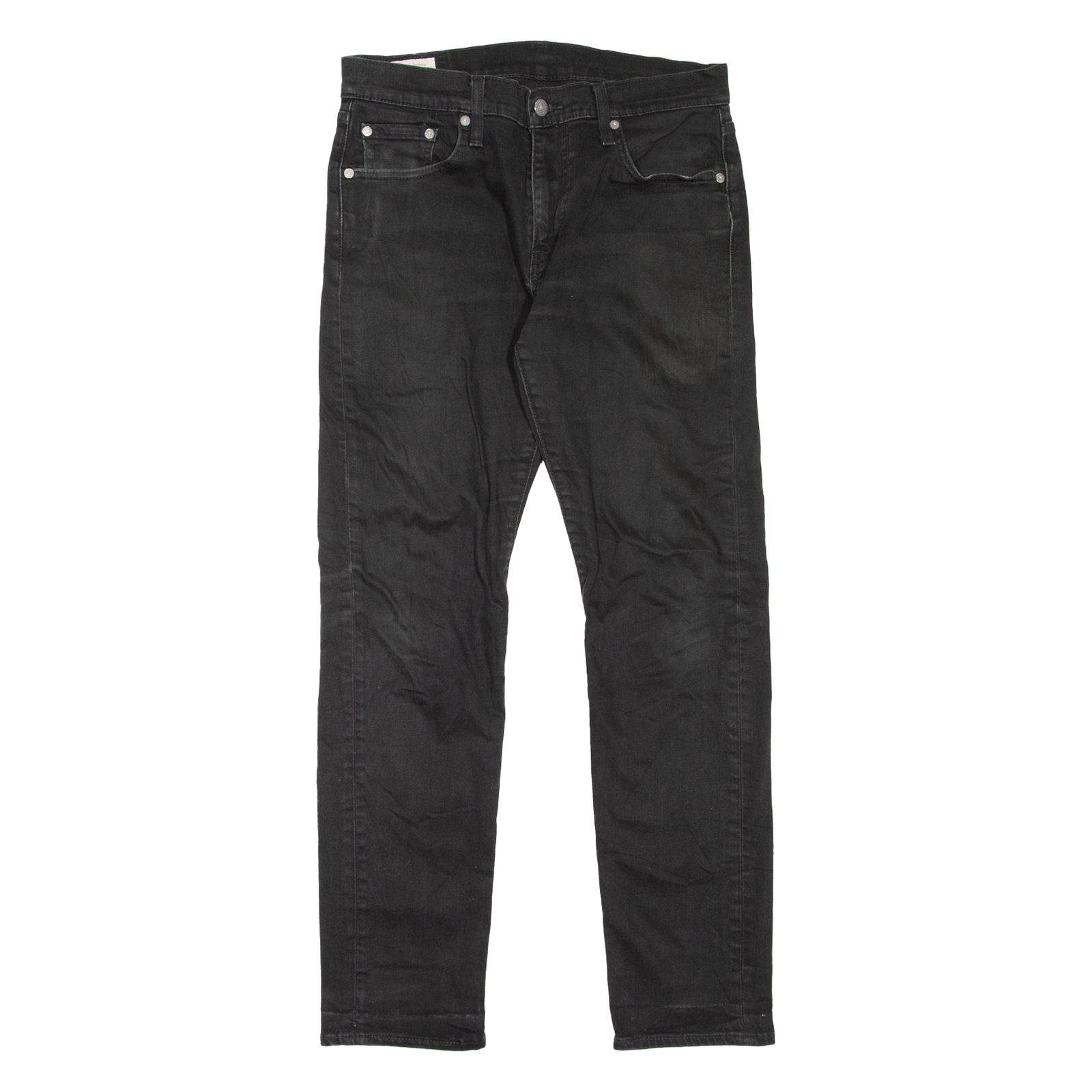 LEVI'S 502 Jeans BIG E Mens Black Regular Tapered W30 L32 Refurbished - N/A refurbished available on Cerqular