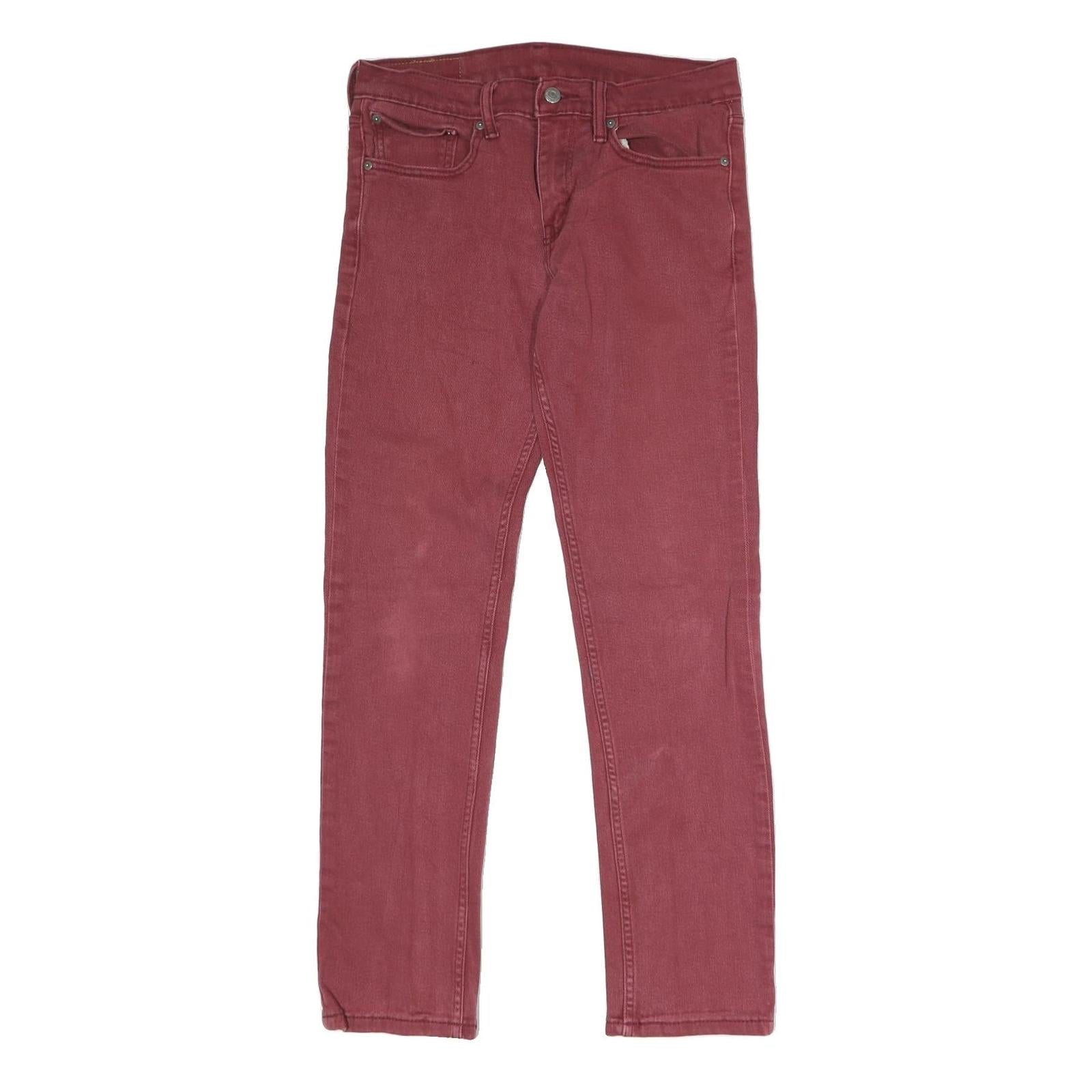 LEVI'S 511 Slim Mens Jeans Red Slim Skinny Denim W31 L32 Classic Fit Stretch Refurbished - N/A refurbished available on Cerqular