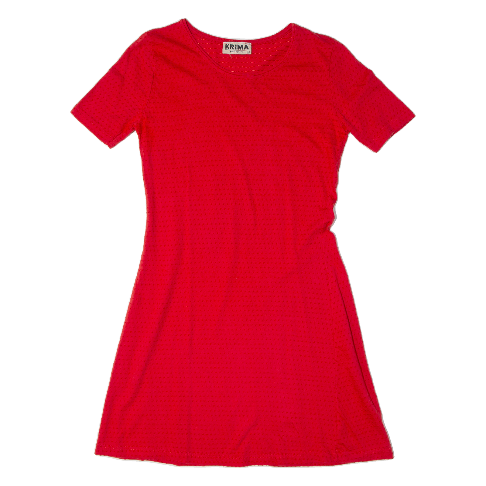 KRIMA Womens Skater Dress Red Short Sleeve Knee Length M Refurbished - N/A refurbished available on Cerqular