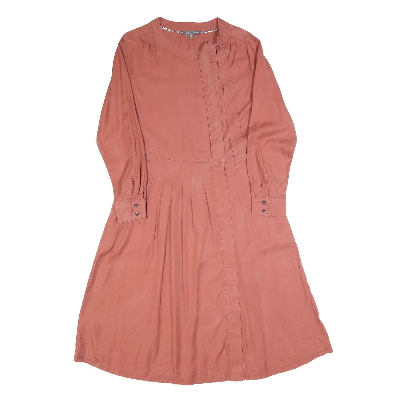 WHISTLES Womens Red Day Cotton Blend Shirt Dress UK 12 Long Sleeve Knee Length Refurbished - N/A refurbished available on Cerqular