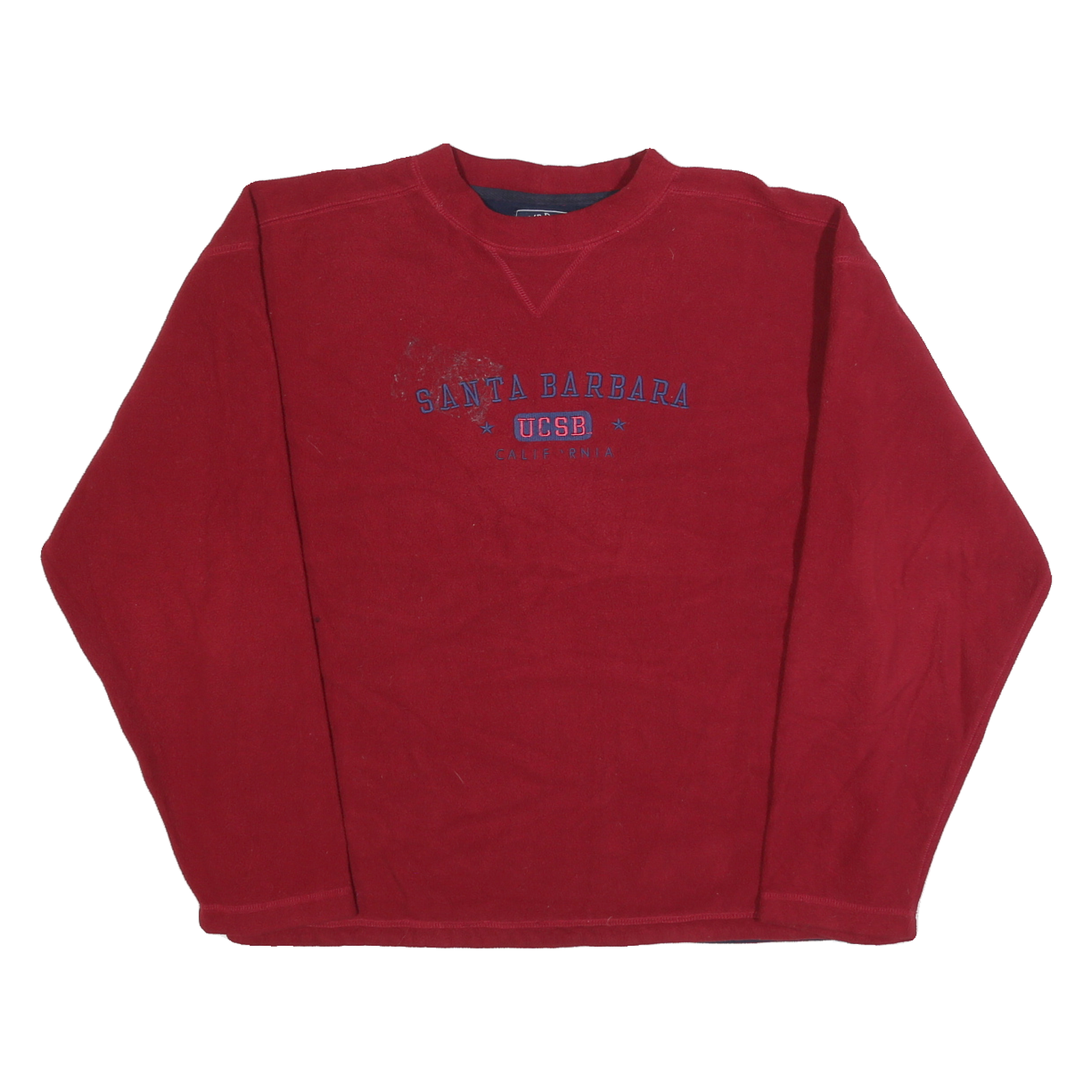 CAMP DAVID Mens Red Santa Barbara UCSB Patterned Pullover Jumper S Basic Knit Refurbished - N/A refurbished available on Cerqular