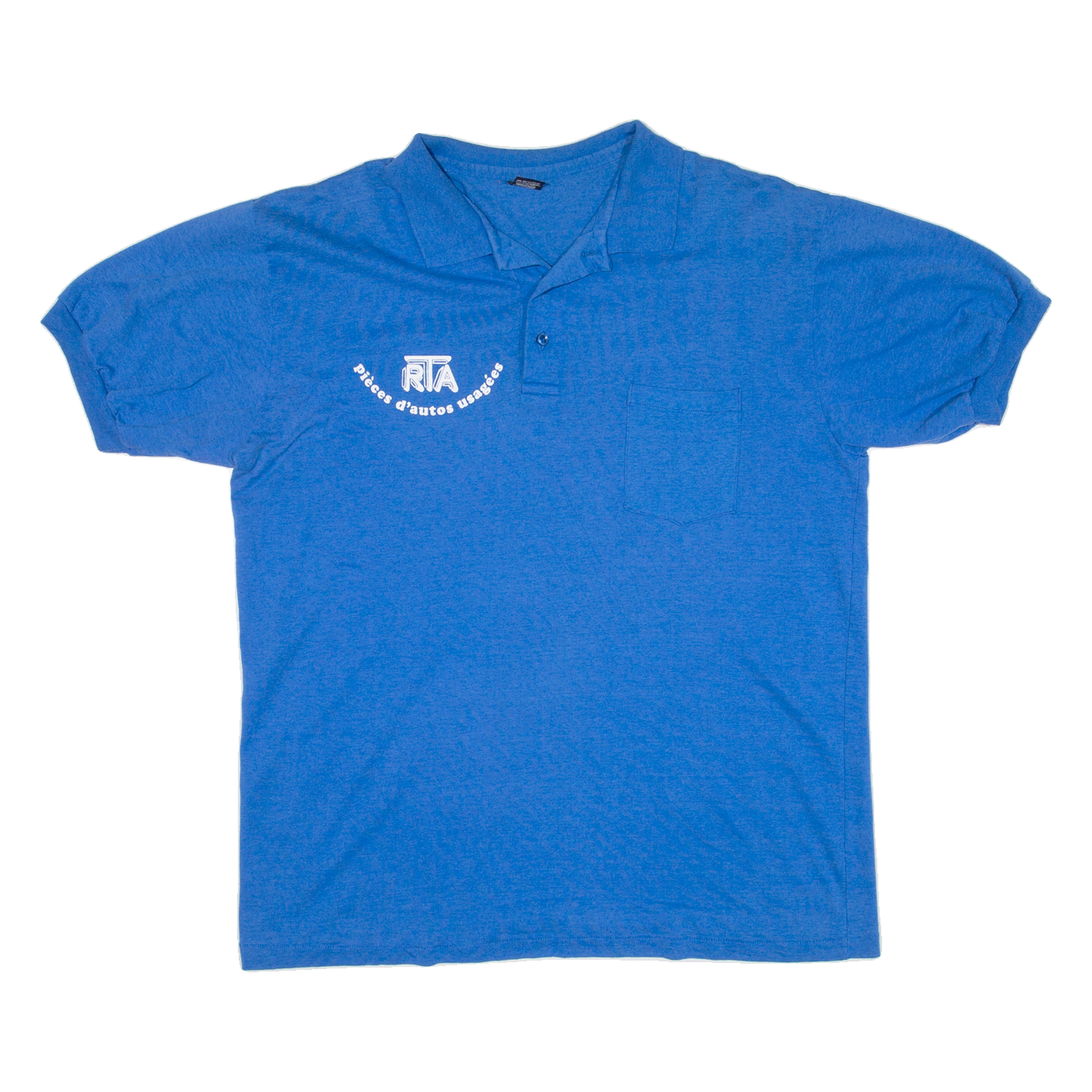 SCREEN STARS Mens Polo Shirt Blue XL Refurbished - N/A refurbished available on Cerqular