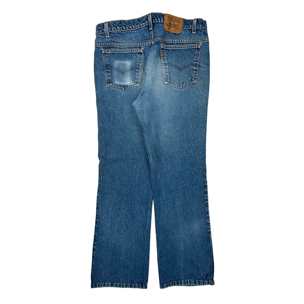 Orange Tab Levis Jeans - 36W 31L Blue Denim Refurbished - Thrifted (note: this is a term often used to describe second- refurbished available on Cerqular