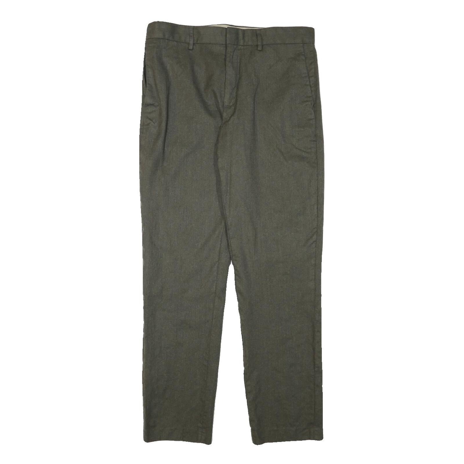BANANA REPUBLIC Mens Wool Grey Slim Straight Trousers W33 L31 Smart Casual Refurbished - N/A refurbished available on Cerqular