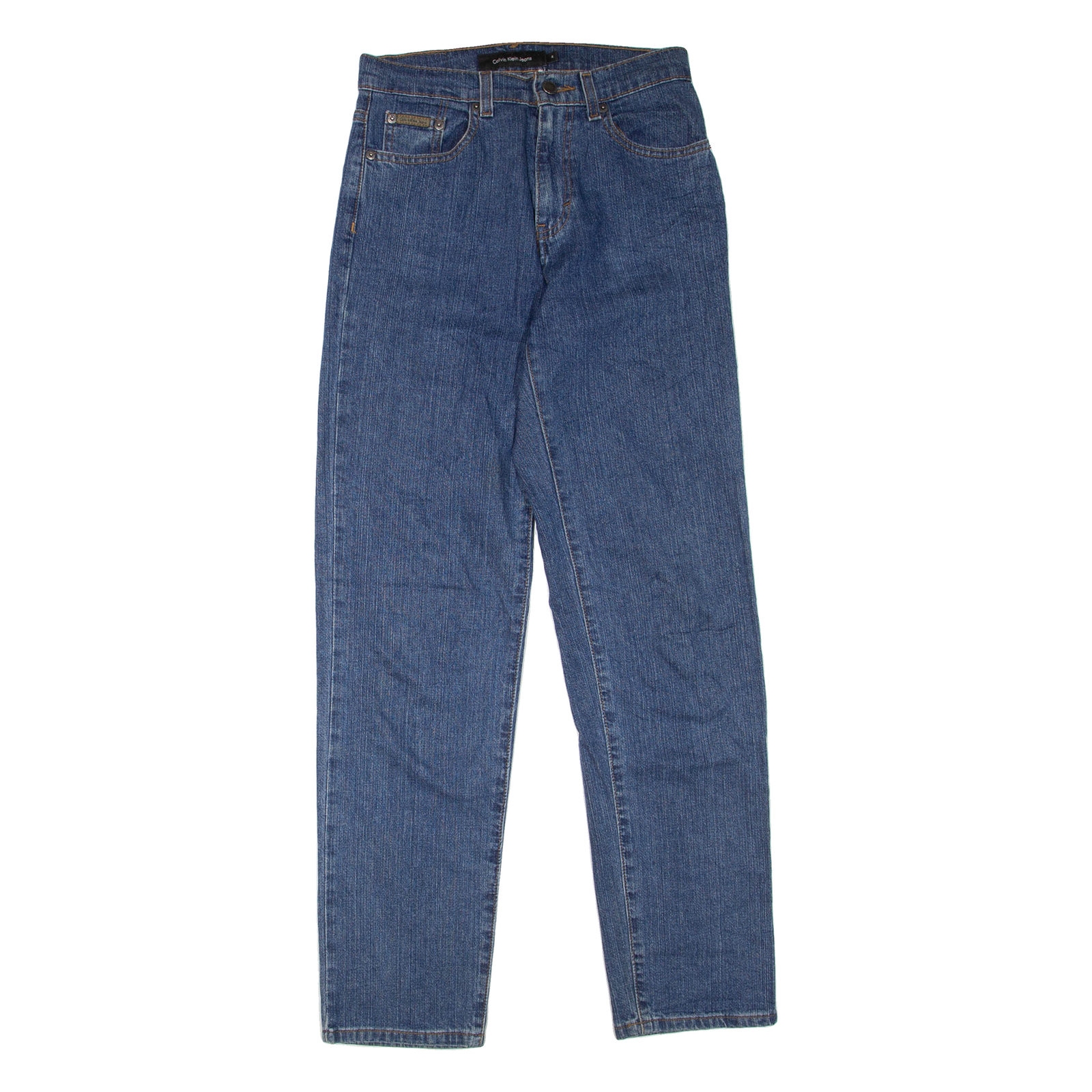 CALVIN KLEIN JEANS Womens Jeans Blue Regular Straight W26 L33 Refurbished - N/A refurbished available on Cerqular