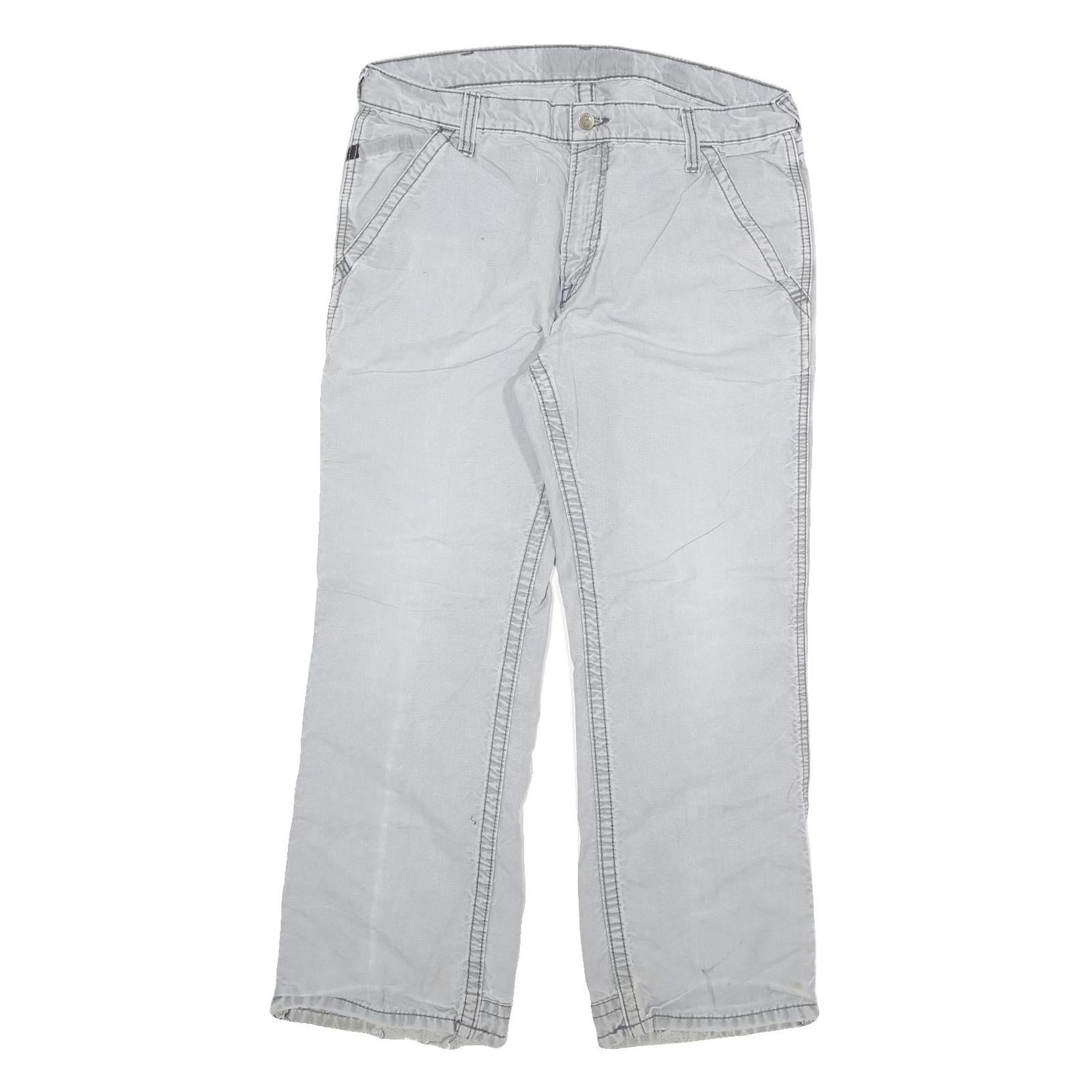 Buy CARHARTT Mens Cotton Blend Grey Regular Fit Straight Leg Trousers W34 L29 Casual Refurbished - $49.39 CARHARTT Mens Cotton Blend Grey Regular Fit Straight Leg Trousers W34 L29 Casual Refurbished - N/A refurbished available on Cerqular
