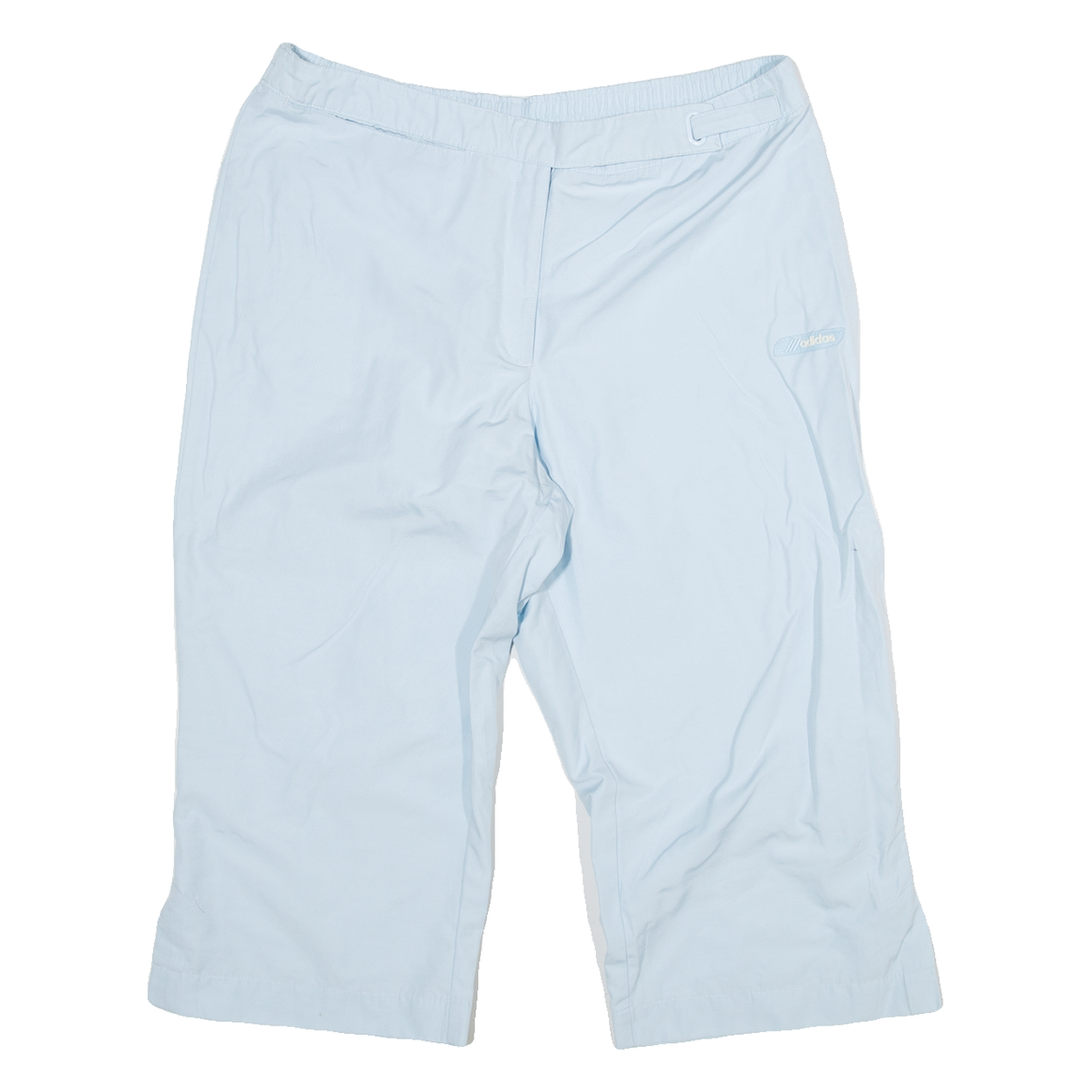 ADIDAS Womens Pedal Pushers Shorts Blue UK 14 W32 Refurbished - N/A refurbished available on Cerqular