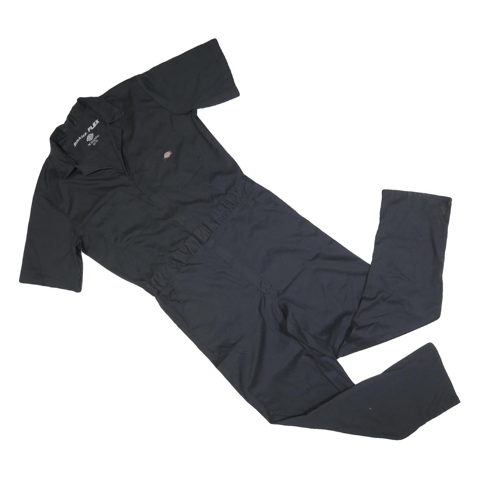 DICKIES Mens Black Cotton Blend Classic Dungarees M W34 L32 Workwear Overalls Refurbished - N/A refurbished available on Cerqular
