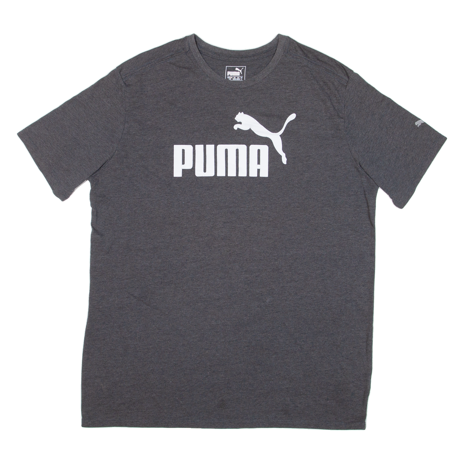 PUMA Mens T-Shirt Grey L Refurbished - N/A refurbished available on Cerqular
