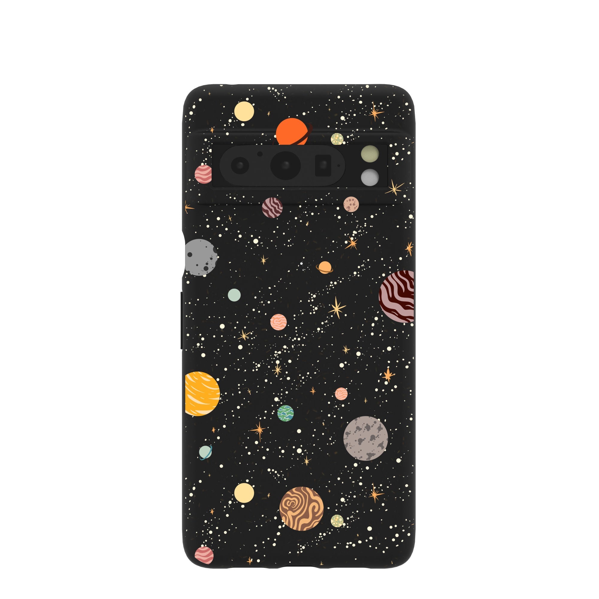 Black Galactic Glow Google Pixel 8 Pro Case Refurbished - Pela Case refurbished available on Cerqular