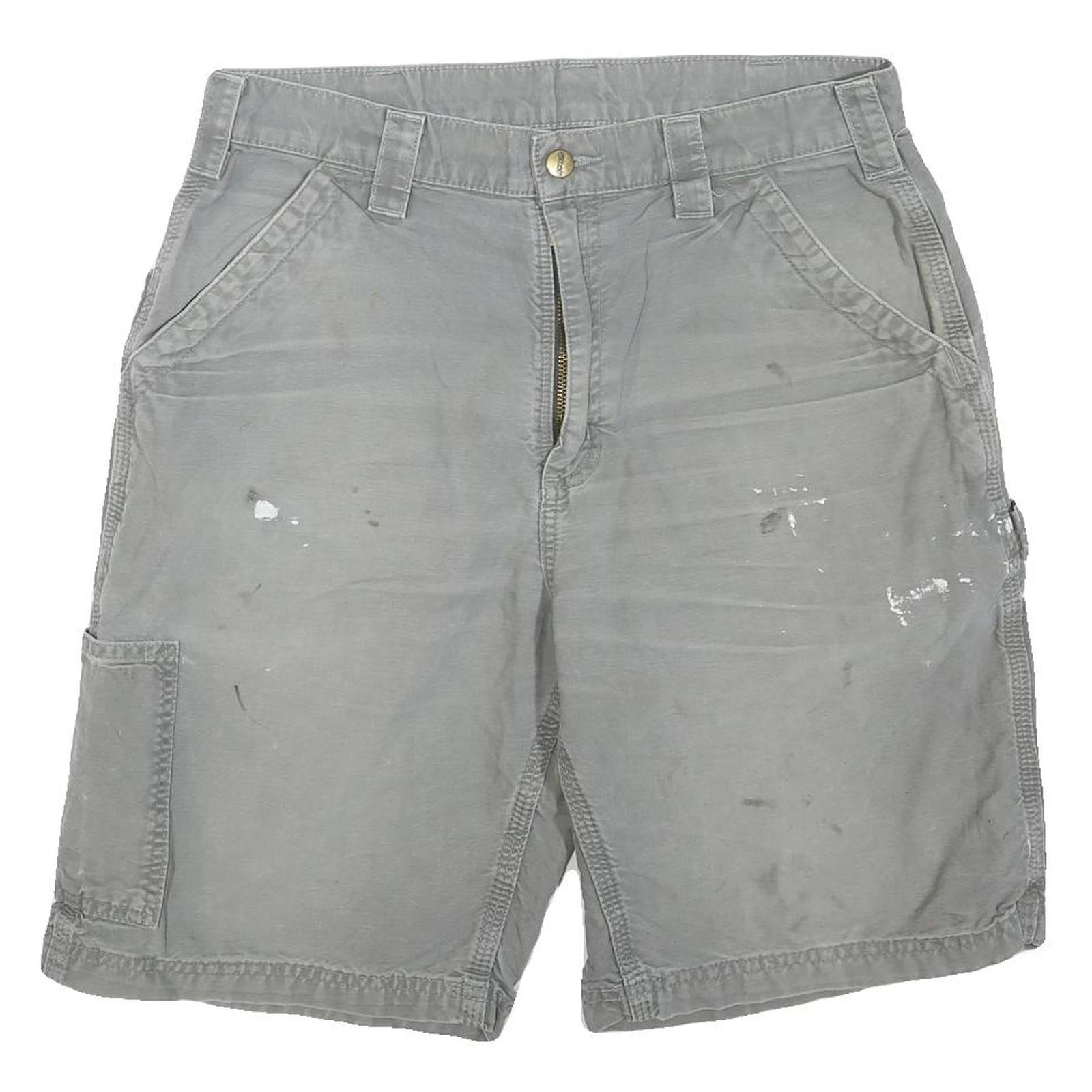 Buy CARHARTT Mens Grey Casual Cotton Blend Shorts M W32 Workwear Utility Pocket Refurbished - $32.49 CARHARTT Mens Grey Casual Cotton Blend Shorts M W32 Workwear Utility Pocket Refurbished - N/A refurbished available on Cerqular