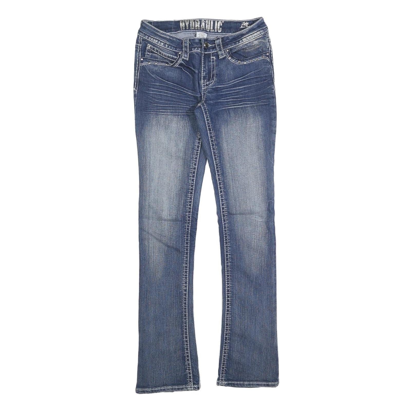 HYDRAULIC Womens Blue Slim Skinny Denim Jeans W28 L32 Stylish Faded Look Refurbished - N/A refurbished available on Cerqular