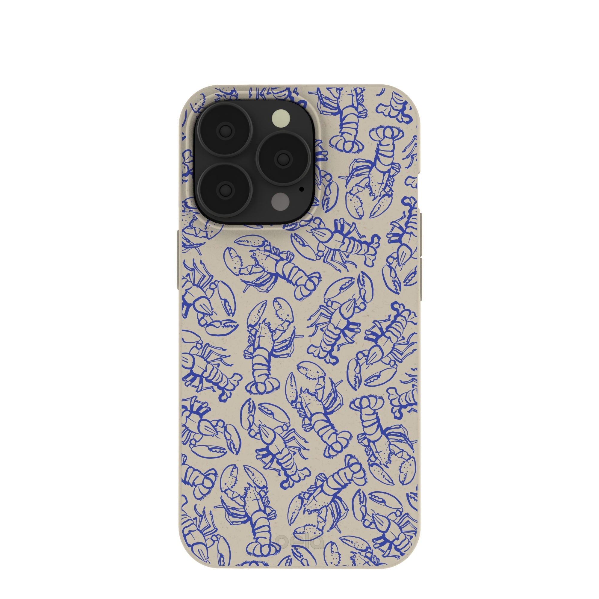 London Fog Blue Lobster iPhone 13 Pro Case Refurbished - Pela Case refurbished available on Cerqular