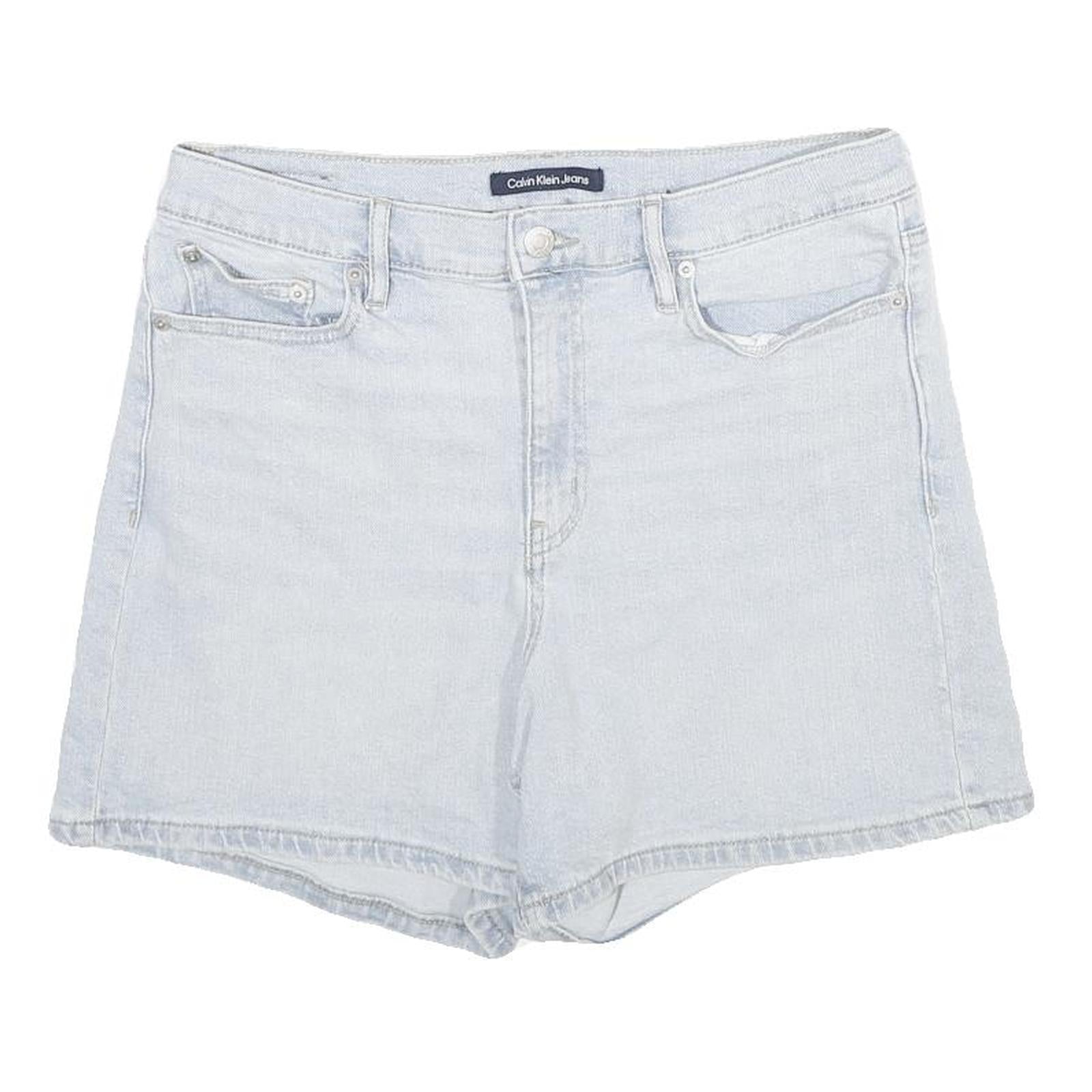 CALVIN KLEIN JEANS Womens Shorts Blue Denim Casual M W30 Classic Fit Refurbished - N/A refurbished available on Cerqular