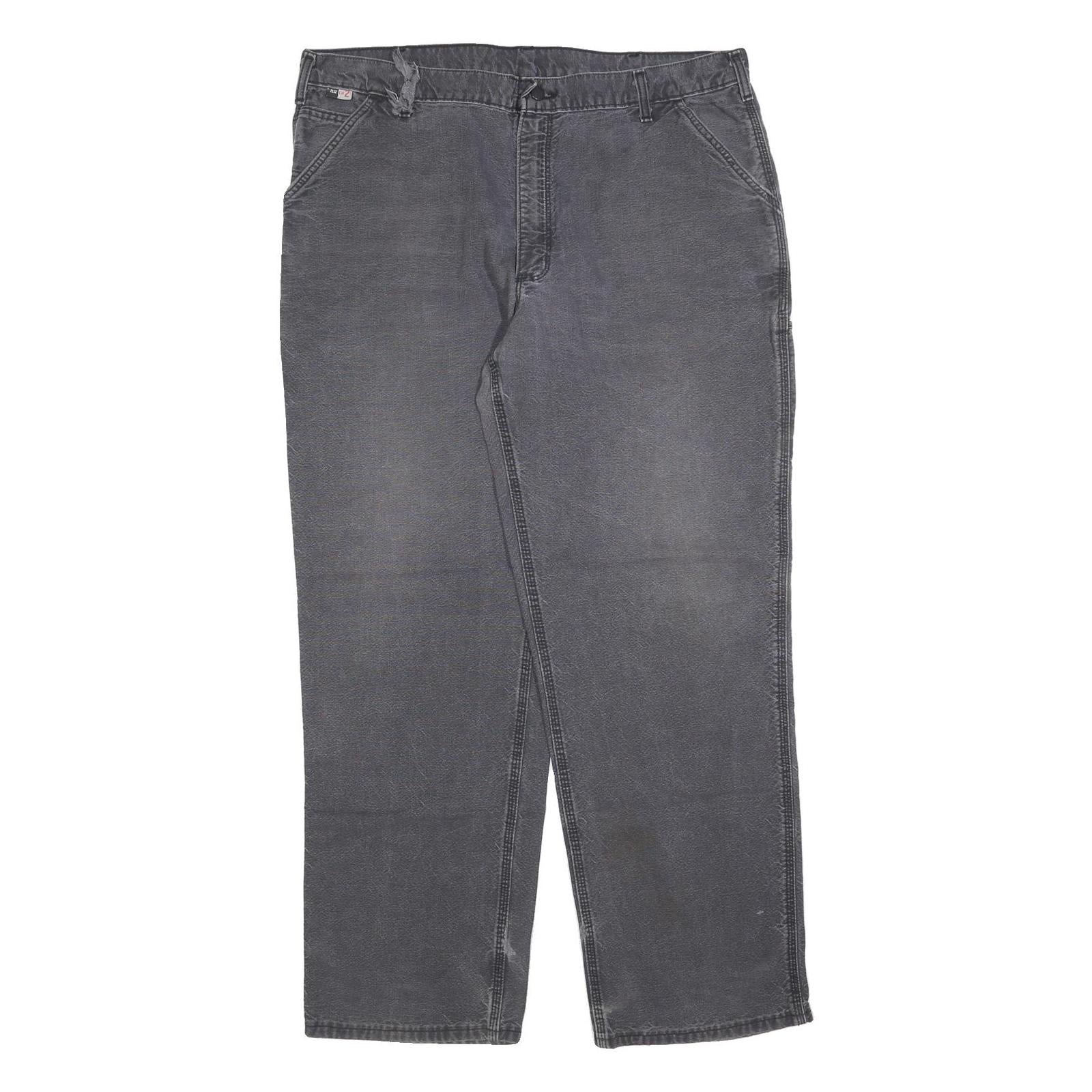 CARHARTT Mens Regular Grey Denim Regular Fit W40 L34 Workwear Zip Closure Refurbished - N/A refurbished available on Cerqular
