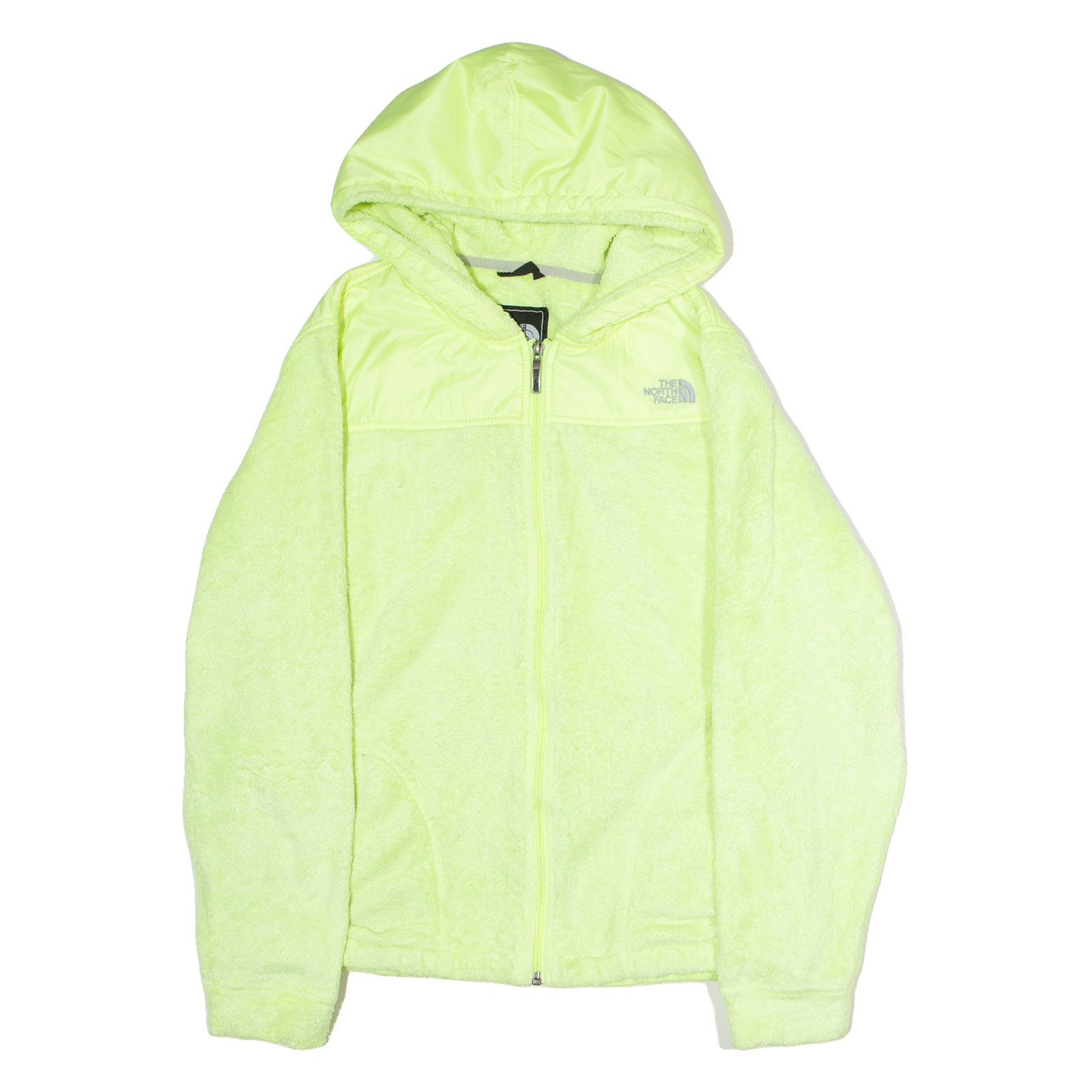 THE NORTH FACE Womens Fleece Jacket Yellow Hooded L Refurbished - N/A refurbished available on Cerqular