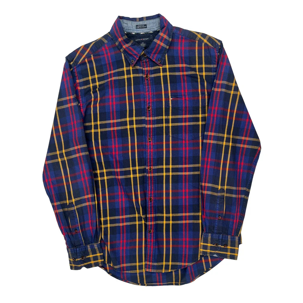 Buy Tommy Hilfiger Checked Shirt - Large Multicoloured Cotton Refurbished - $24.11 Tommy Hilfiger Checked Shirt - Large Multicoloured Cotton Refurbished - Thrifted (note: this is a term often used to describe second- refurbished available on Cerqular