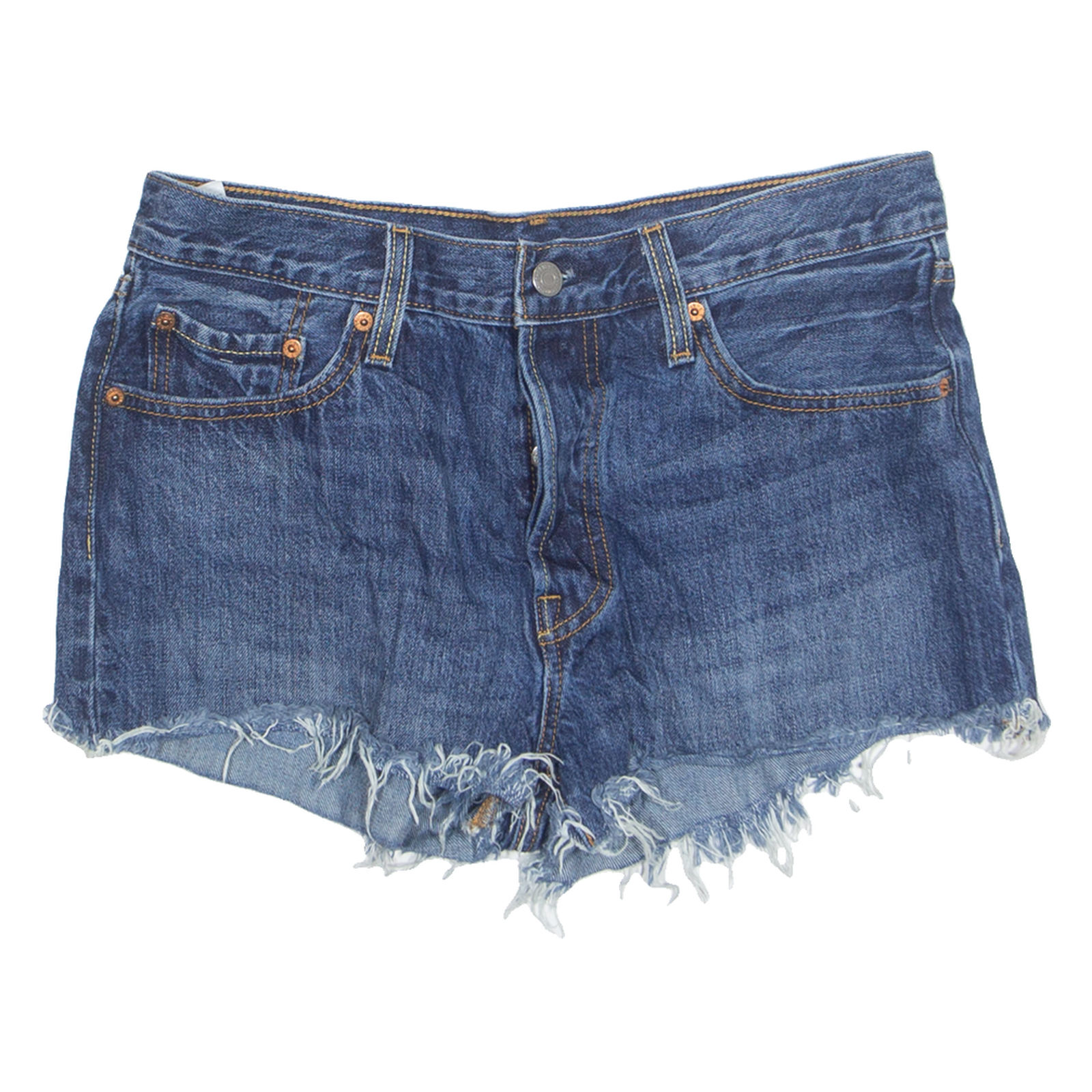 LEVI'S Cut Off 501 Womens Denim Shorts Blue M W33 Refurbished - N/A refurbished available on Cerqular