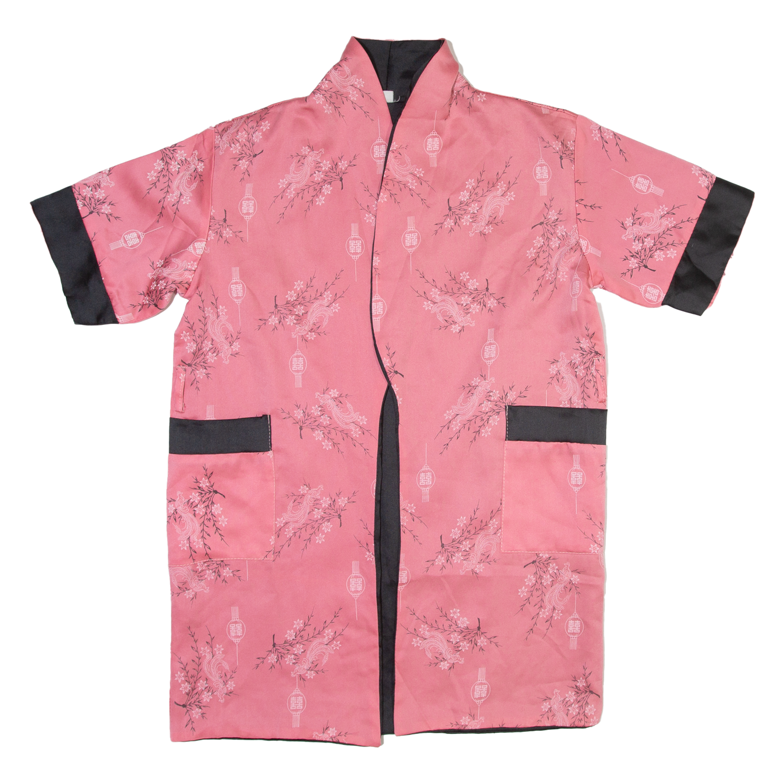 Reversible Womens Kimono Blouse Pink Crazy Pattern L Refurbished - N/A refurbished available on Cerqular