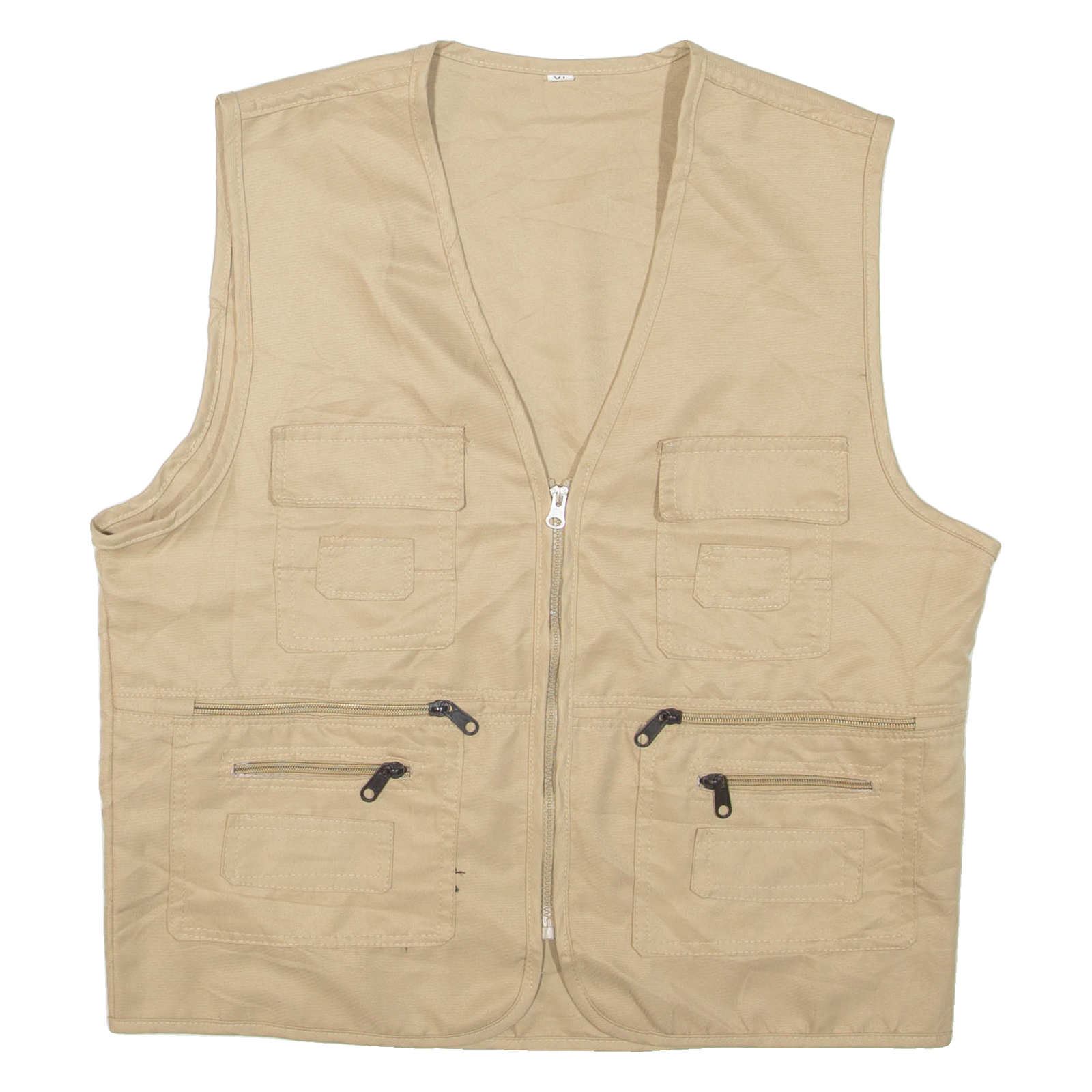 Mens Gilet Beige XL Refurbished - N/A refurbished available on Cerqular